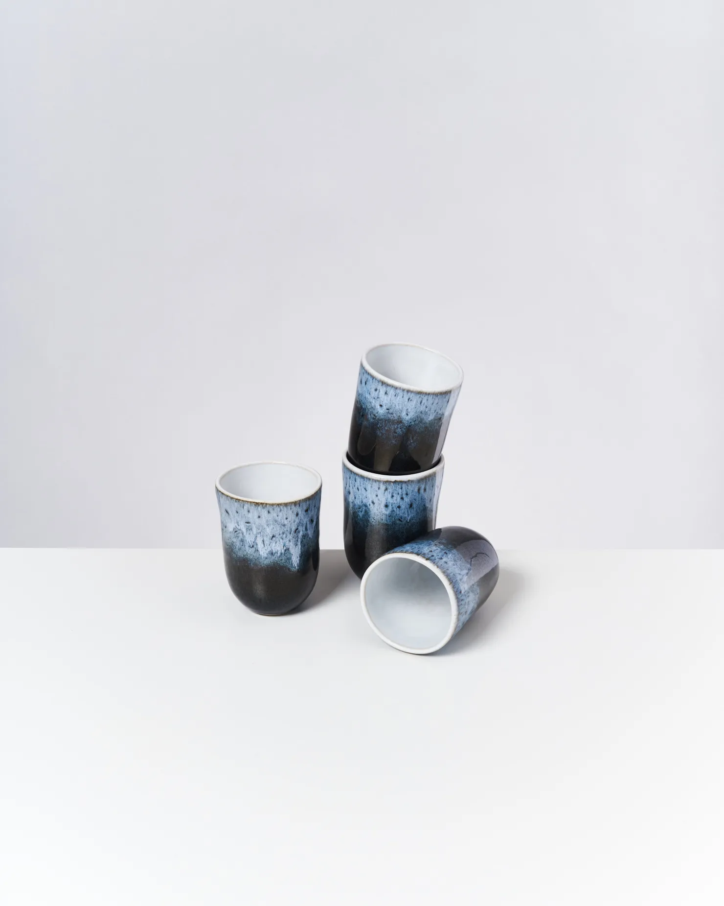 alcachofra__set_of__cups_big_black_2.webp Motel a Miio Große Becher | Becher-Sets^Alcachofra - Set Of 4 Cups Big black