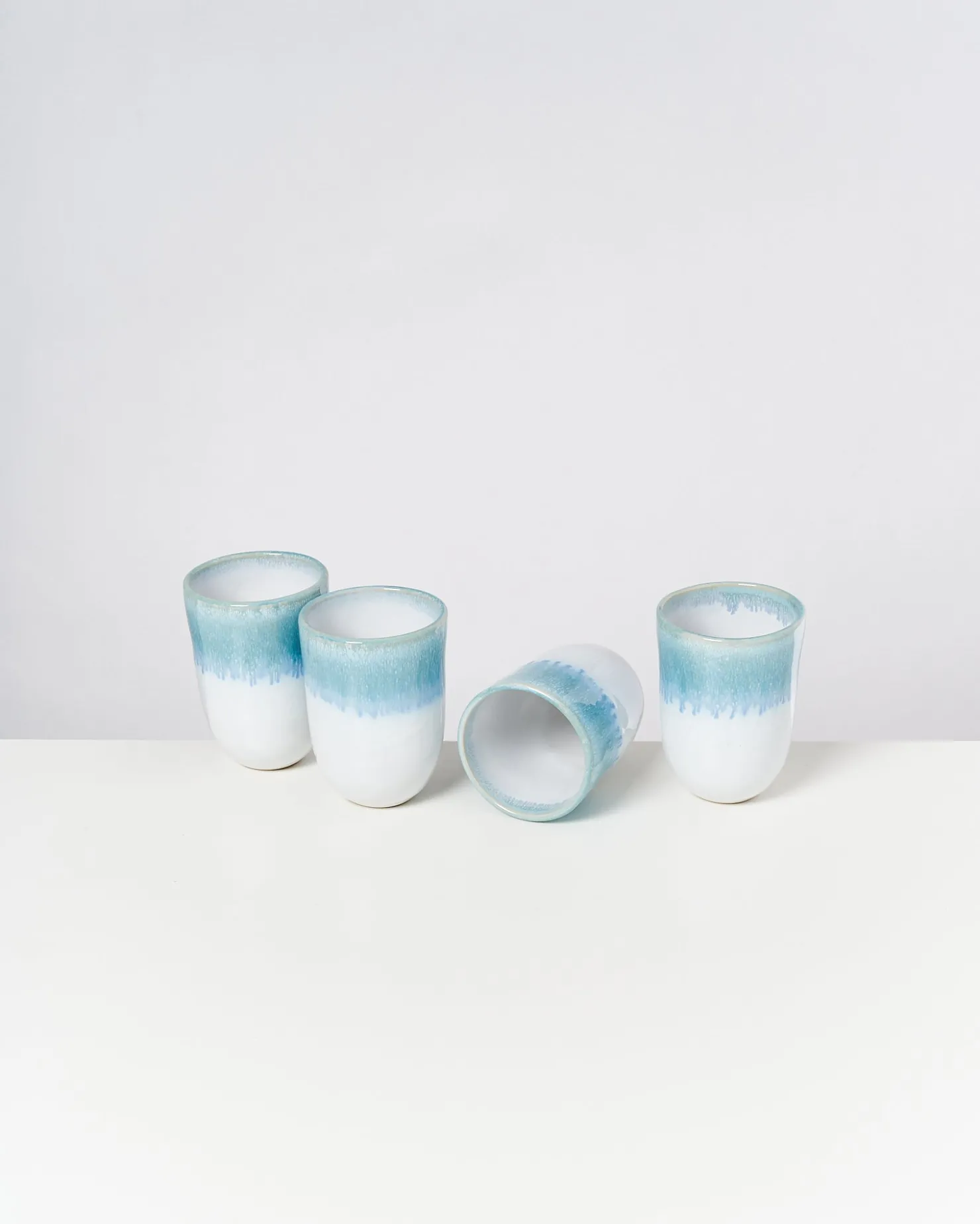 alcachofra__set_of__cups_big_greenblue_2.webp Motel a Miio Große Becher | Becher-Sets^Alcachofra - Set Of 4 Cups Big Greenblue green Blue