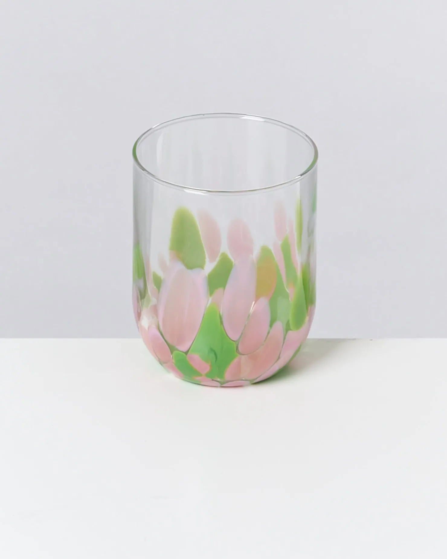alegria__glass_large_drops_pink_green_4.webp Motel a Miio Große Gläser^Alegria - Glass Large drops pink green