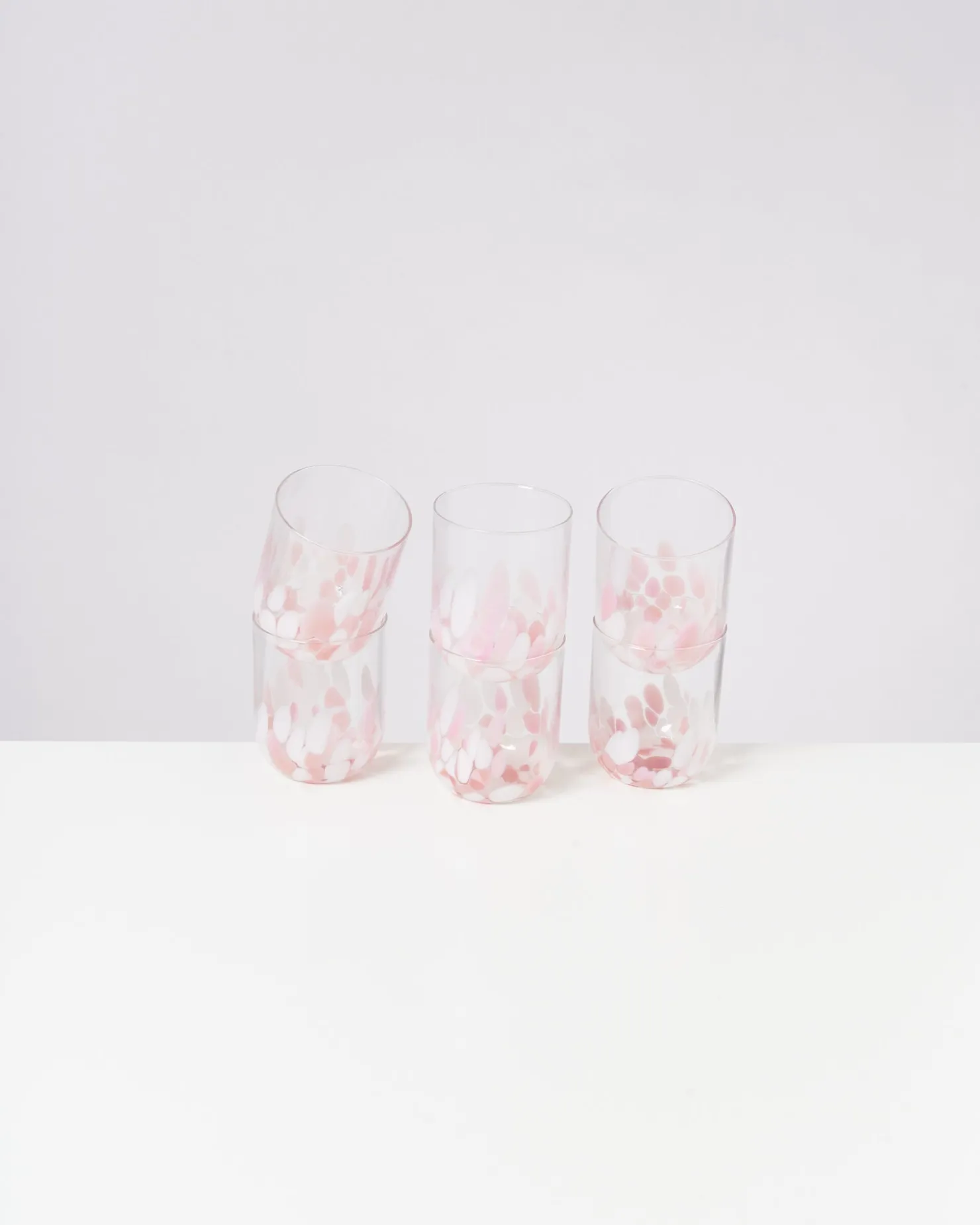 alegria__set_of__glasses_large_drops_rose_2-1.webp Motel a Miio Große Gläser | Gläser Sets %^Alegria - Set Of 6 Glasses Large Drops Rose drops rosé