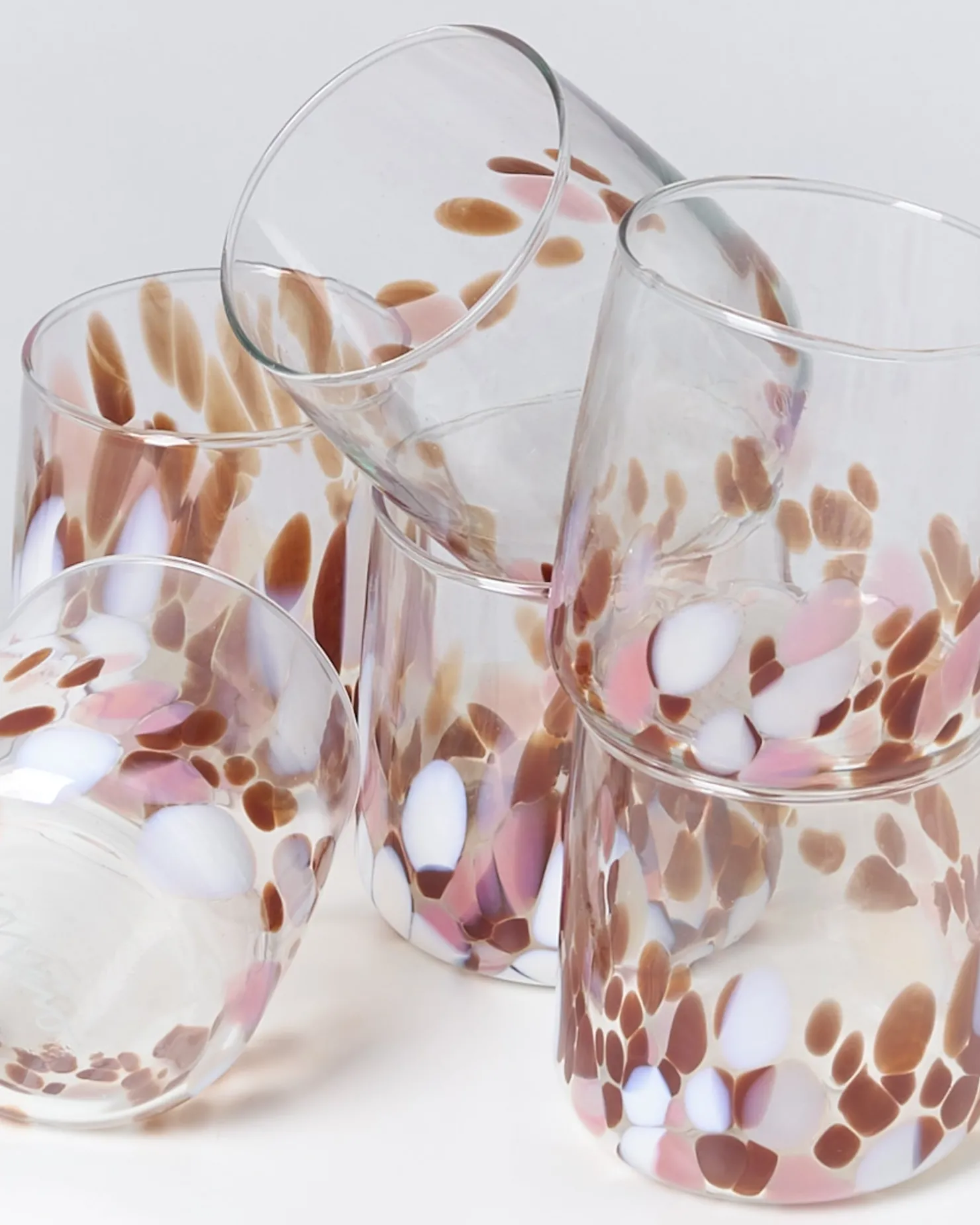alegria_er_set_glas_klein_big_drops_bernstein_rosa_3.webp Motel a Miio Kleine Gläser | Gläser Sets %^Alegria 6er Set Glas Klein big drops bernstein rosa