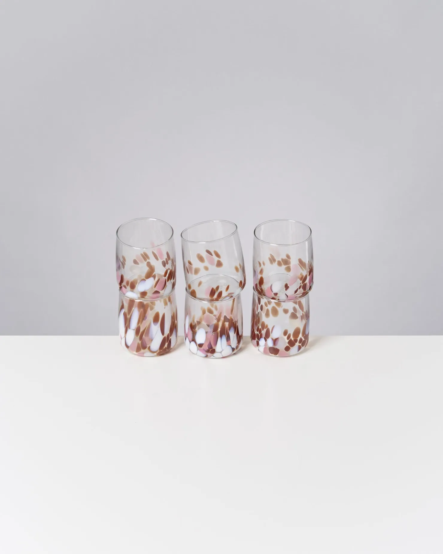 alegria_er_set_glas_klein_big_drops_bernstein_rosa_4.webp Motel a Miio Kleine Gläser | Gläser Sets %^Alegria 6er Set Glas Klein big drops bernstein rosa