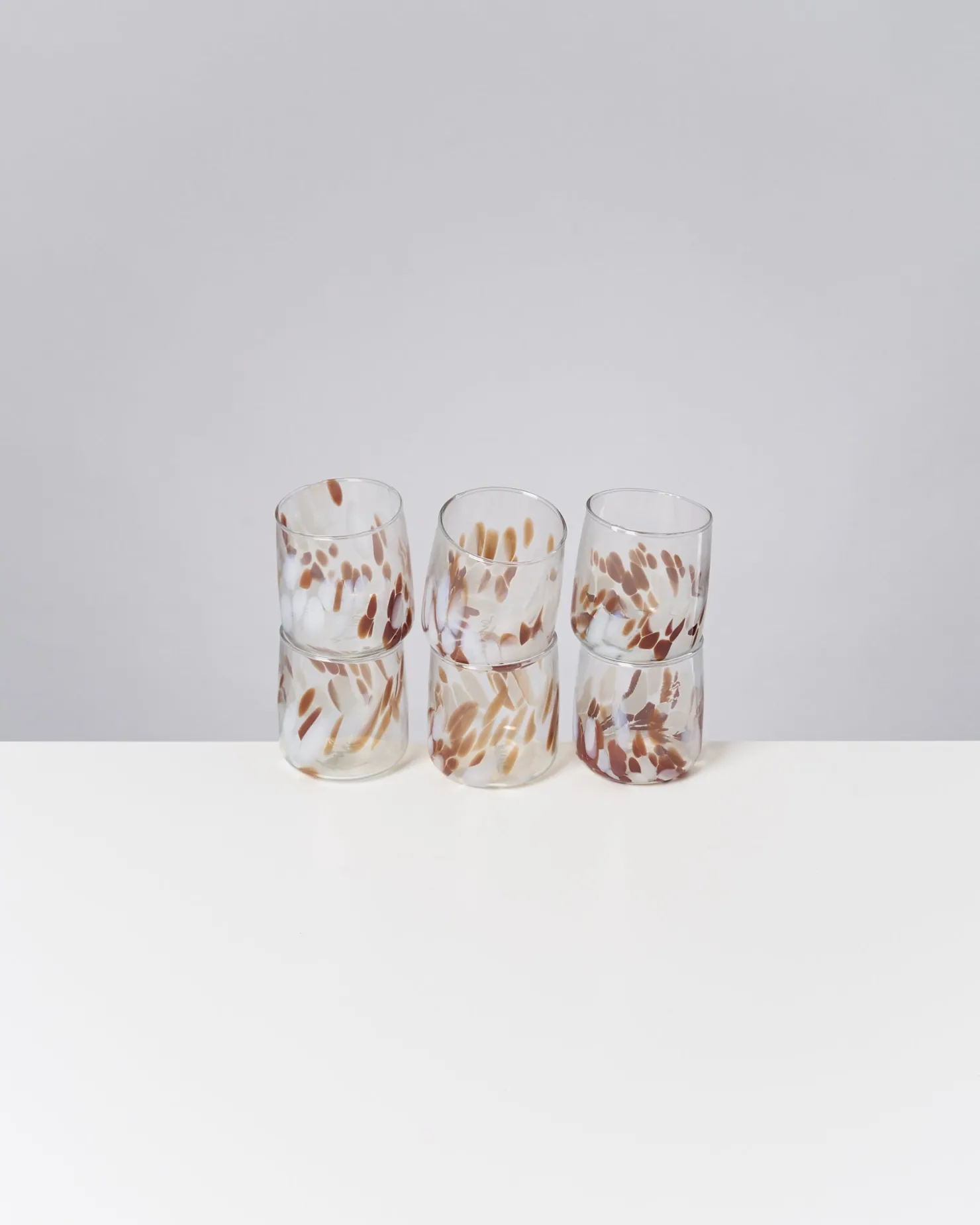 alegria_er_set_glas_klein_big_drops_bernstein_sand_4.webp Motel a Miio Kleine Gläser | Gläser Sets %^Alegria 6er Set Glas Klein big drops bernstein sand