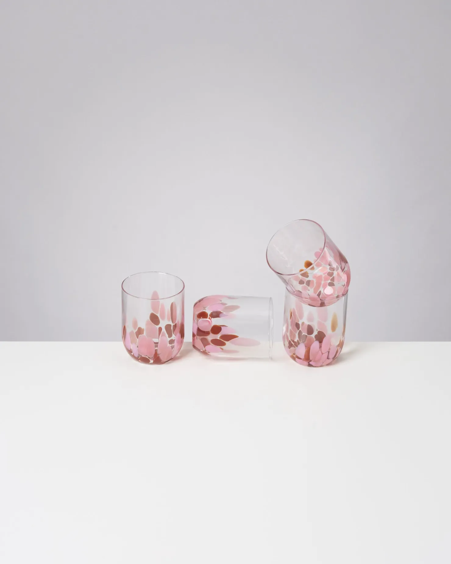 alegria_set_of__glass_large_drops_amber_pink_4-1.webp Motel a Miio Große Gläser | Gläser Sets %^Alegria Set Of 4 Glass Large drops amber pink
