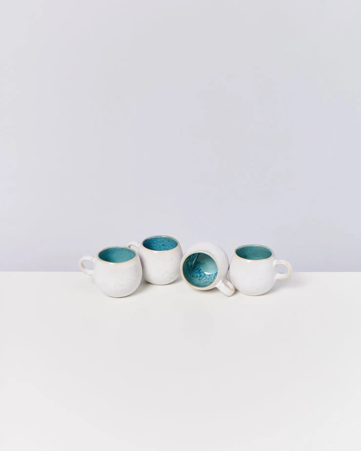 Motel a Miio Tassen-Sets^Areia - Set Of 4 Espressomugs aqua
