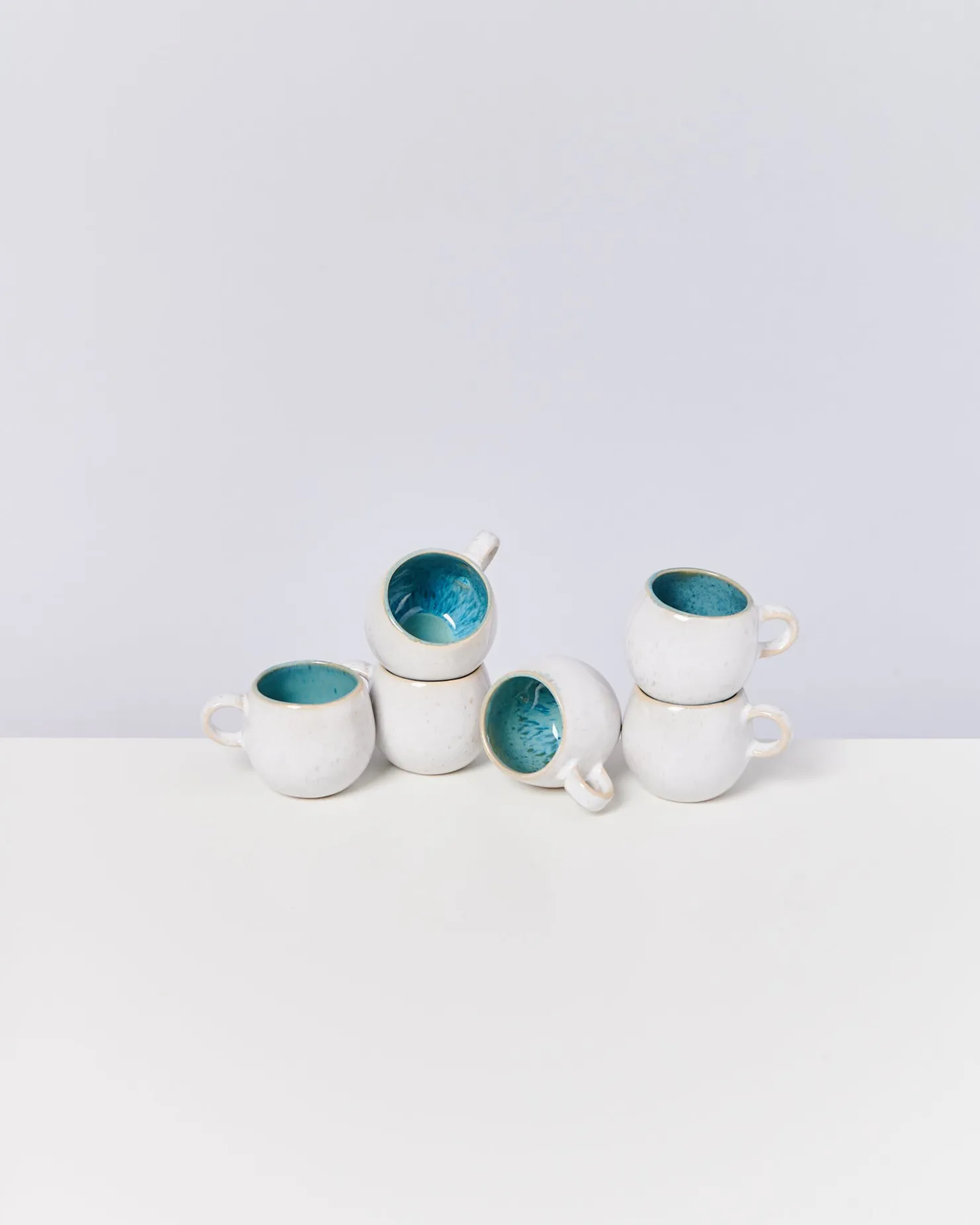 Motel a Miio Tassen-Sets^Areia - Set Of 6 Espressomugs aqua
