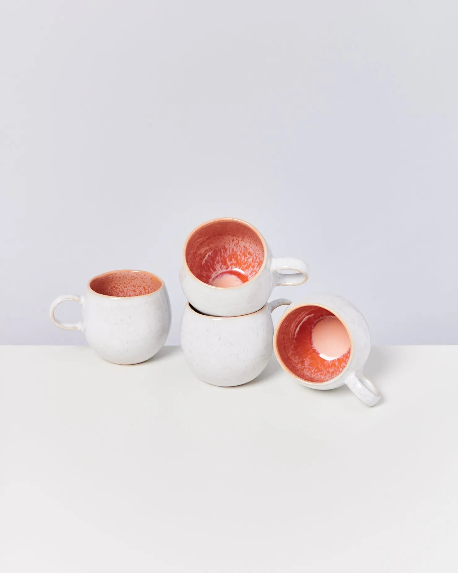 Motel a Miio Tassen-Sets^Areia - Set Of 4 Mugs Big pink