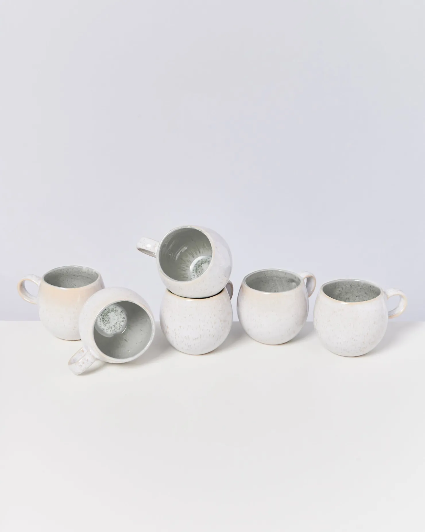 Motel a Miio Tassen-Sets^Areia - Set Of 6 Mugs Small Grey Gray