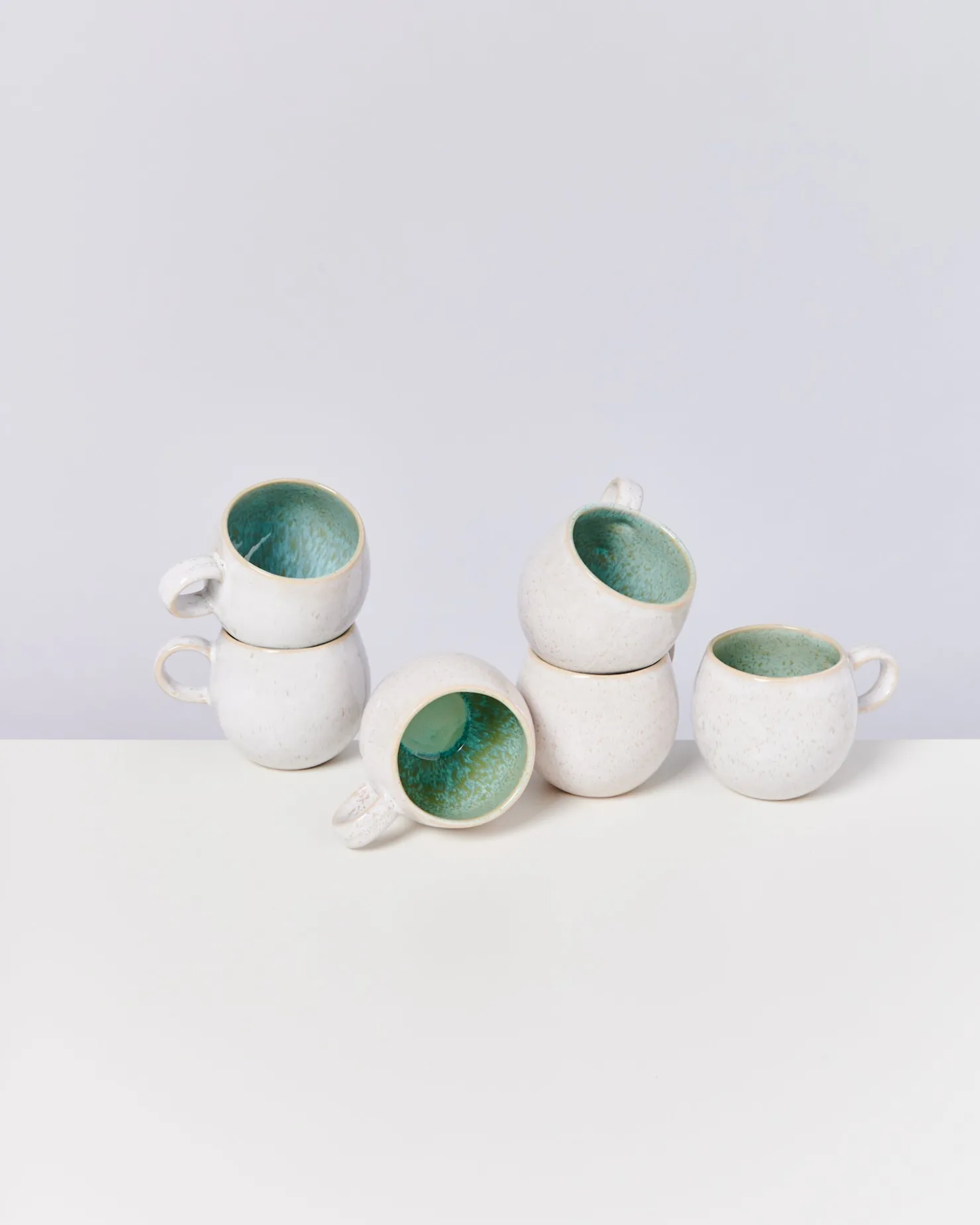 Motel a Miio Tassen-Sets^Areia - Set Of 6 Mugs Small mint