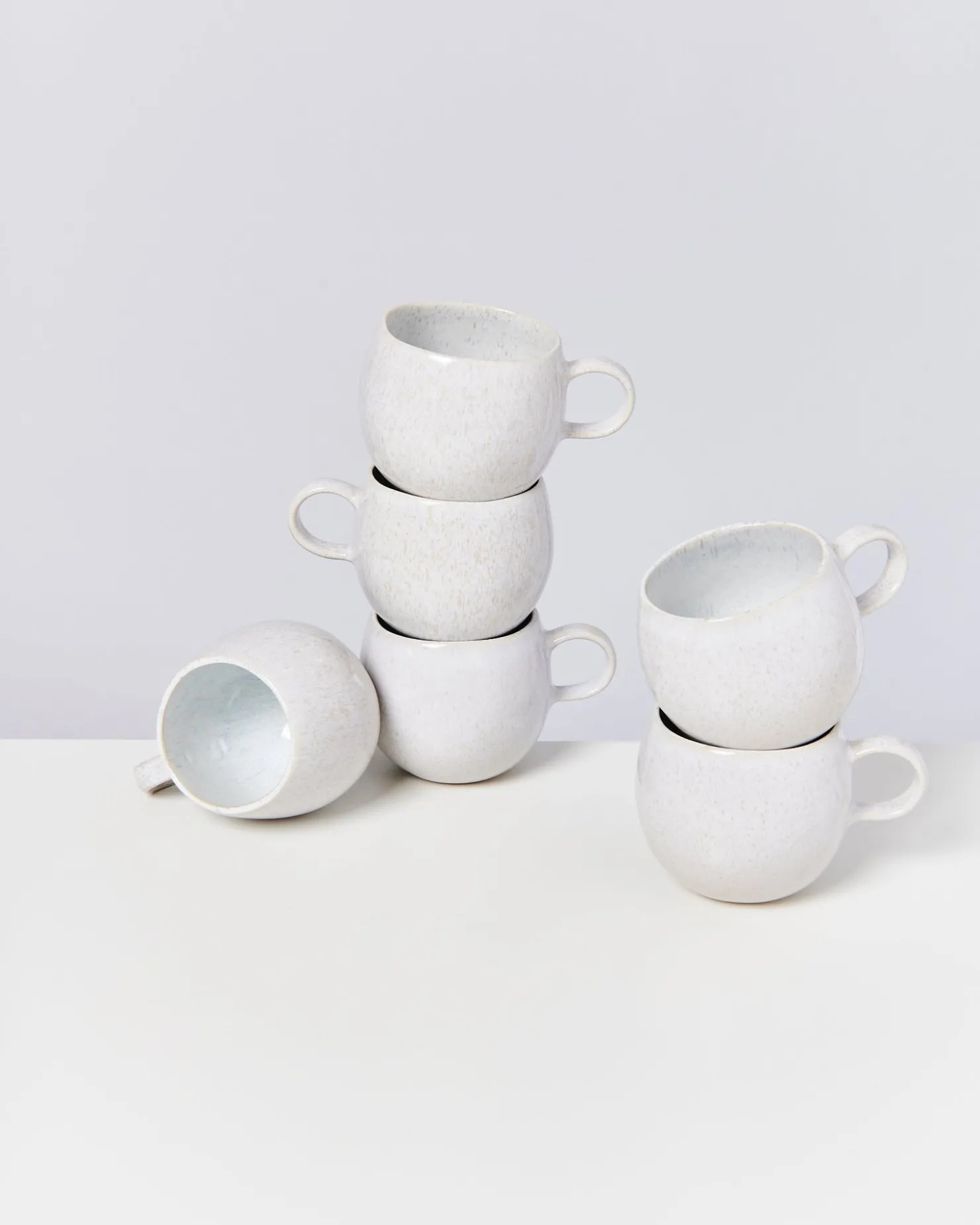 Motel a Miio Tassen-Sets^Areia - Set Of 6 Mugs Small white