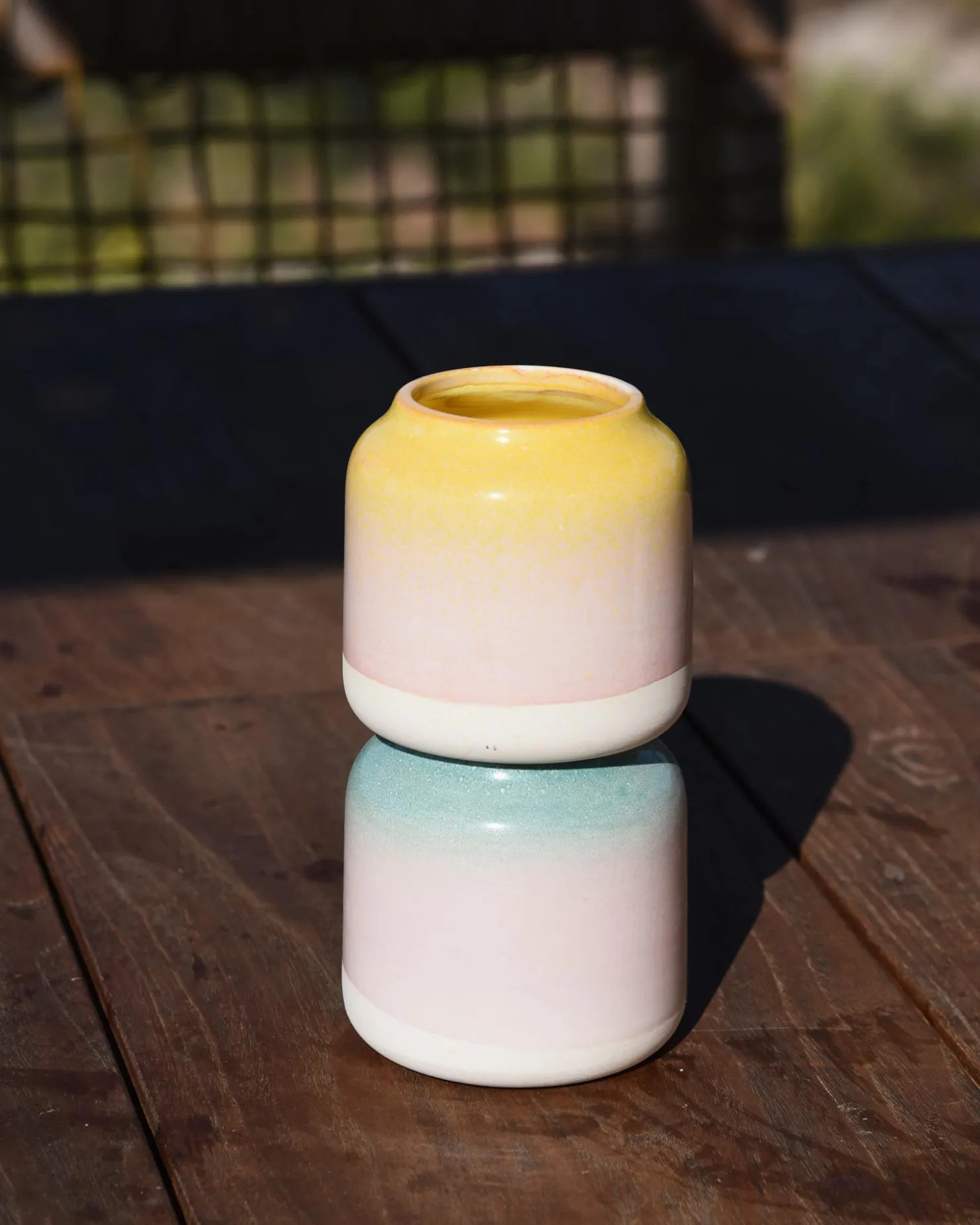 beb_vase__yellow_rose_speckled_5.webp Motel a Miio Kleine Vasen^Bebé Vase - Yellow Rose Speckled gelb rosa gesprenkelt