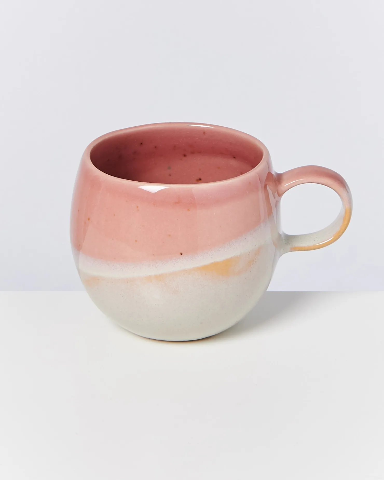 Motel a Miio Große Tassen^Bica - Mug Big Pink / Cream pink cream