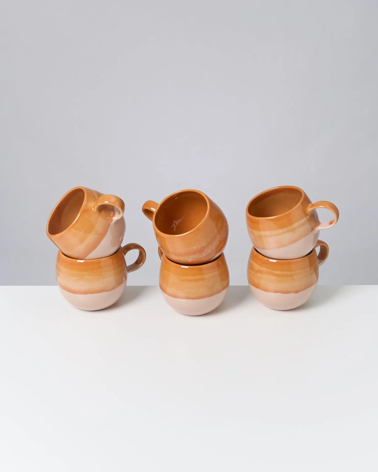 Motel a Miio Tassen-Sets^Bica - Set Of 6 Mugs Big orange