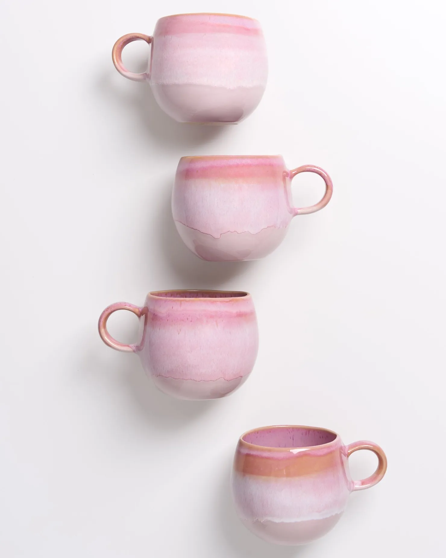 Motel a Miio Tassen-Sets^Bica - Set Of 4 Mugs Big pink