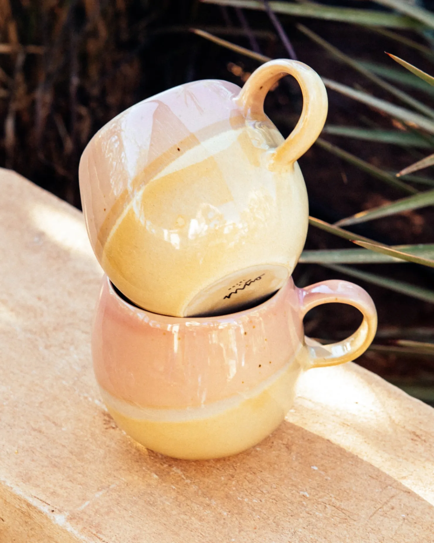 Motel a Miio Tassen-Sets^Bica - Set Of 4 Mugs Big pink cream