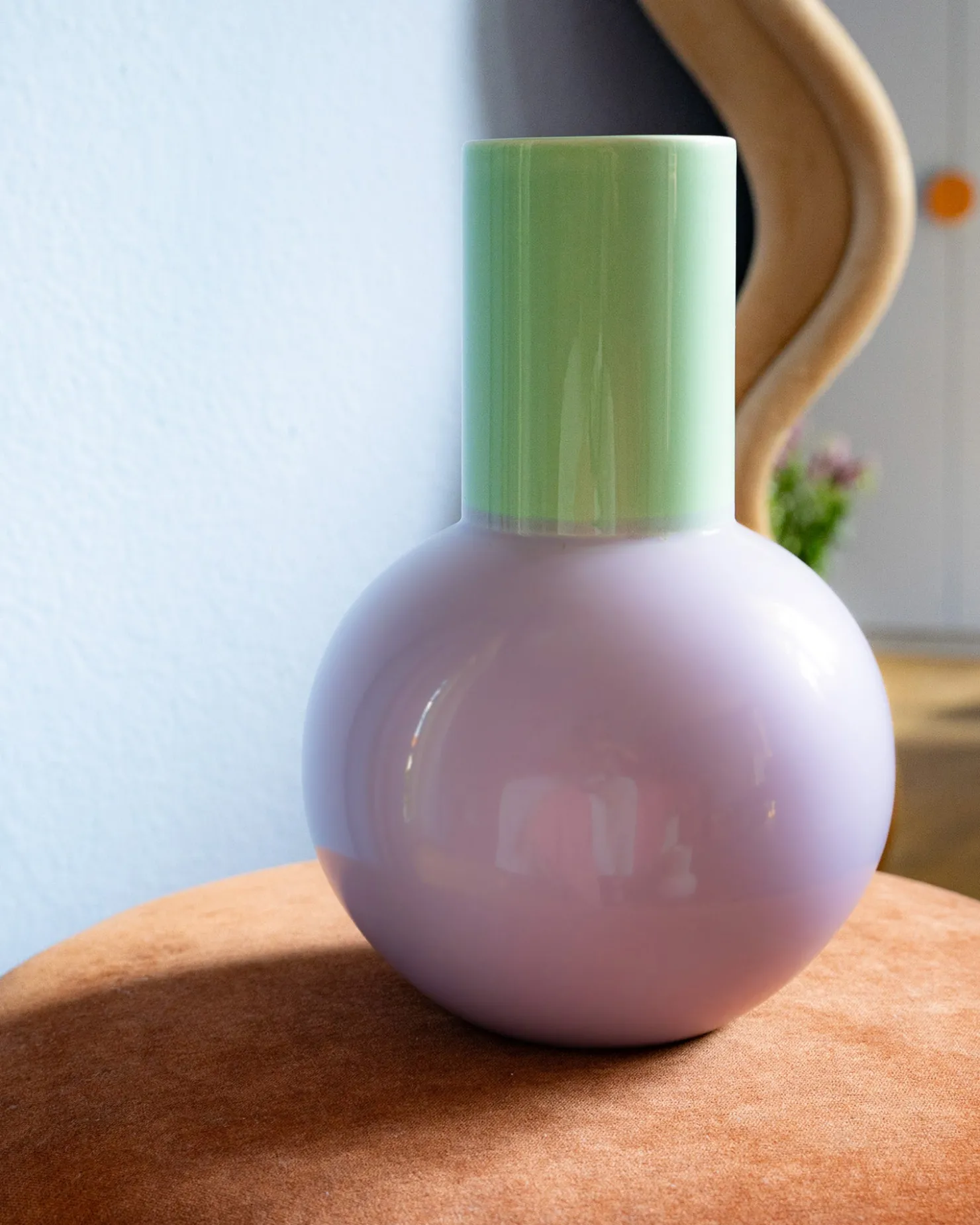 bola_vase_l__lilac_green_4.webp Motel a Miio Große Vasen^Bola Vase L - Lilac Green pastel mint purple
