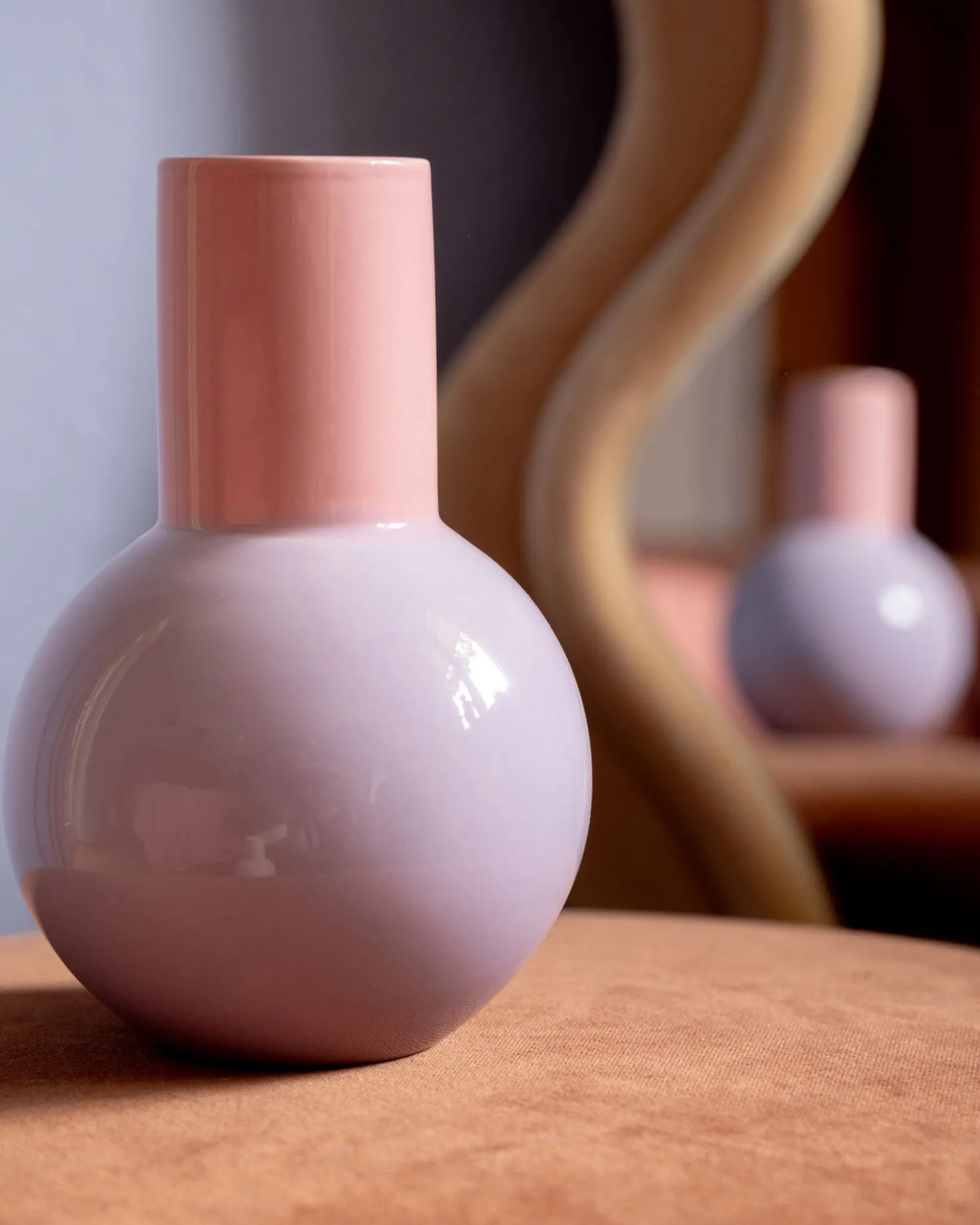 bola_vase_m__lilac_pink_4.webp Motel a Miio Mittlere Vasen^Bola Vase M - Lilac Pink purple pink