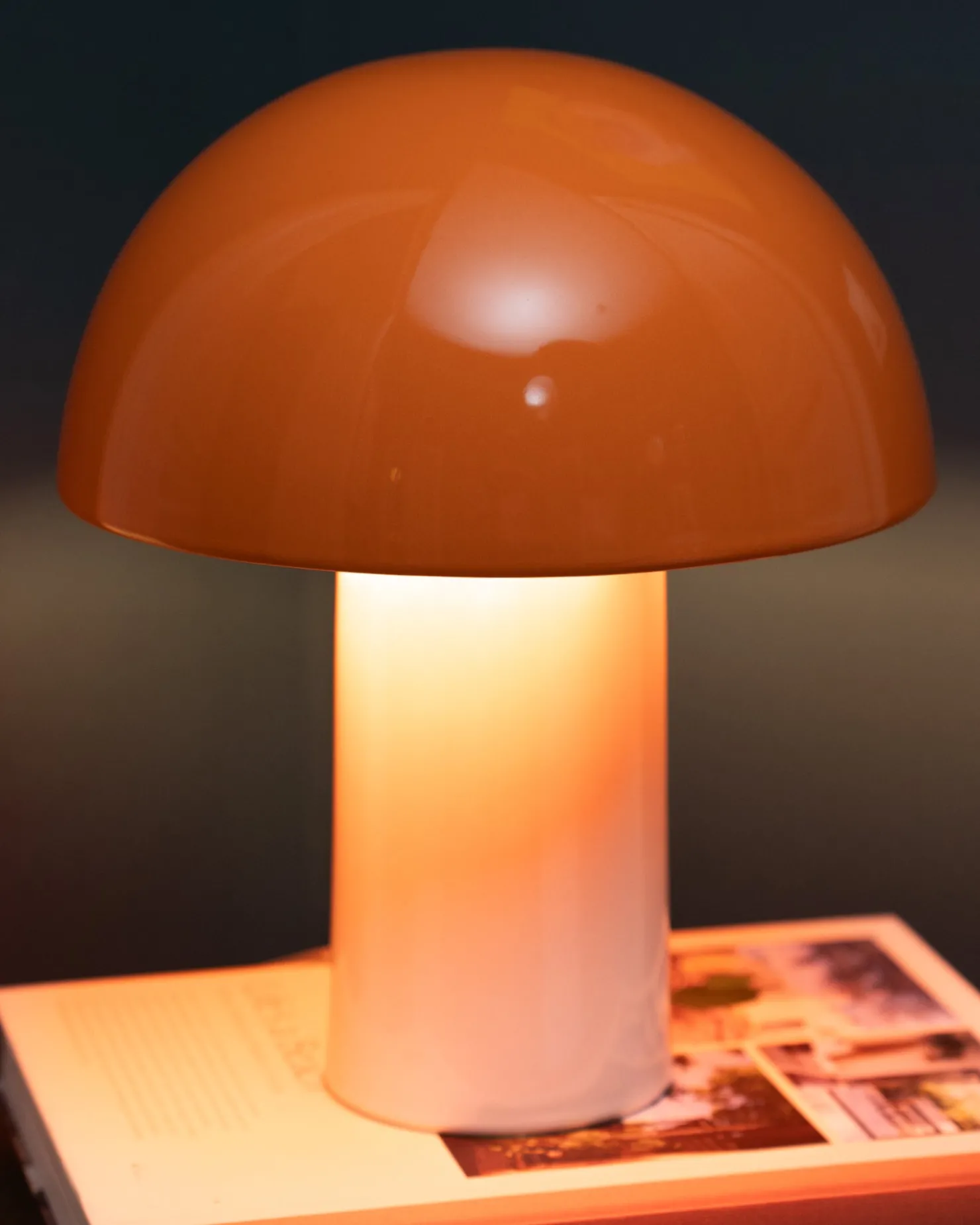 Motel a Miio Lampen^Cogumelo - Ceramic Lamp orange sand