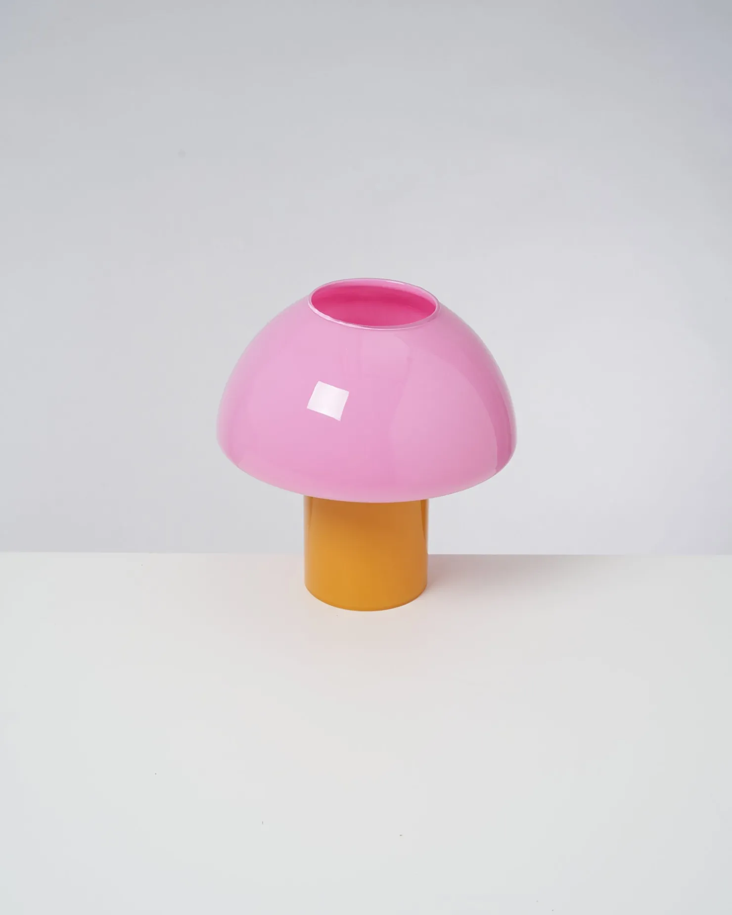 Motel a Miio Lampen^Cogumelo - Glass Lamp Pink Yellow rosa gelb