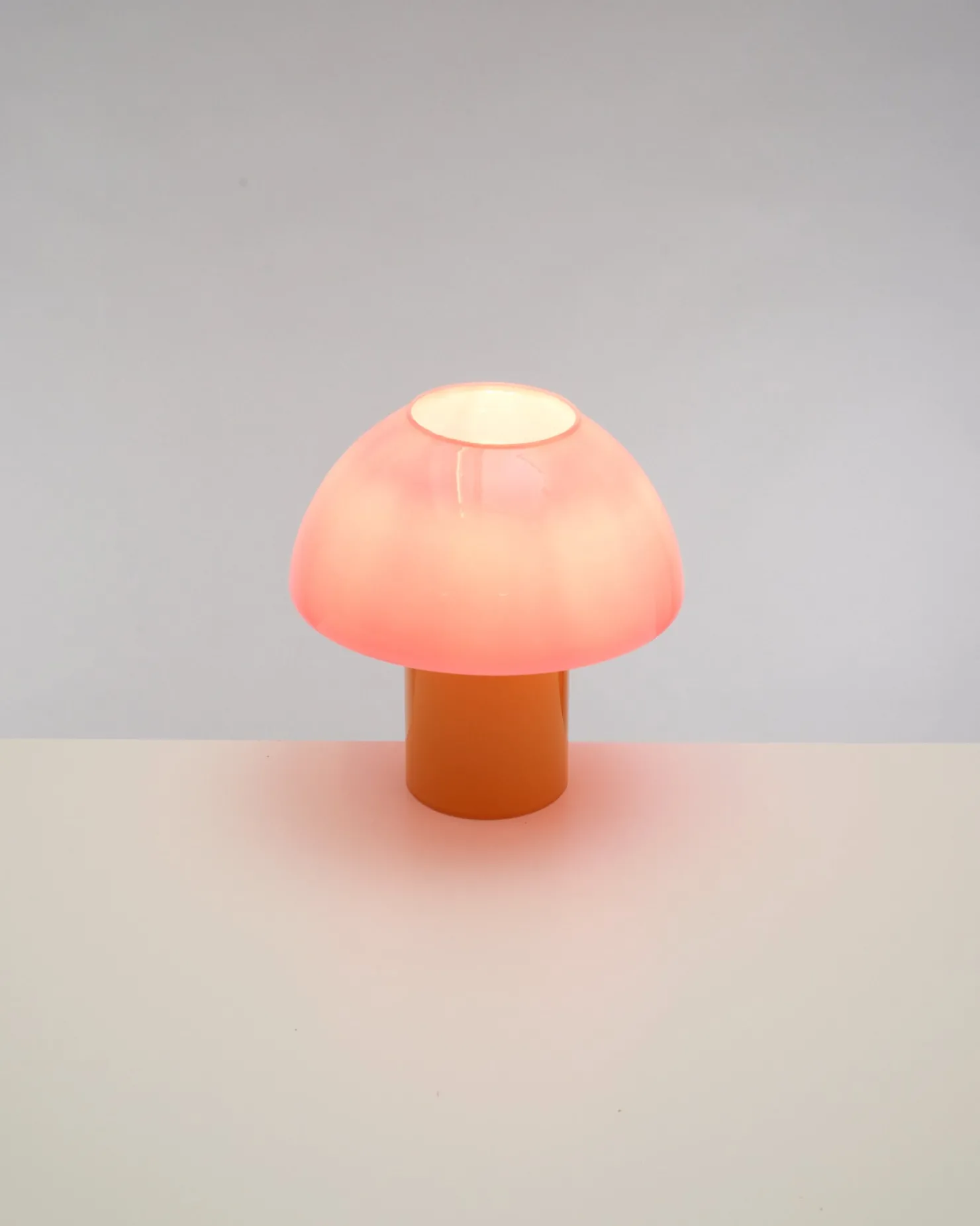 Motel a Miio Lampen^Cogumelo - Glass Lamp Pink Yellow rosa gelb