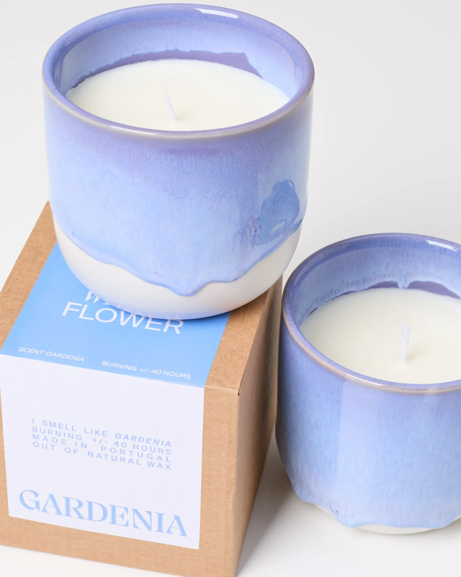 Motel a Miio Duftkerzen^Coimbra - Scented Candle "Gardenia" cornflower