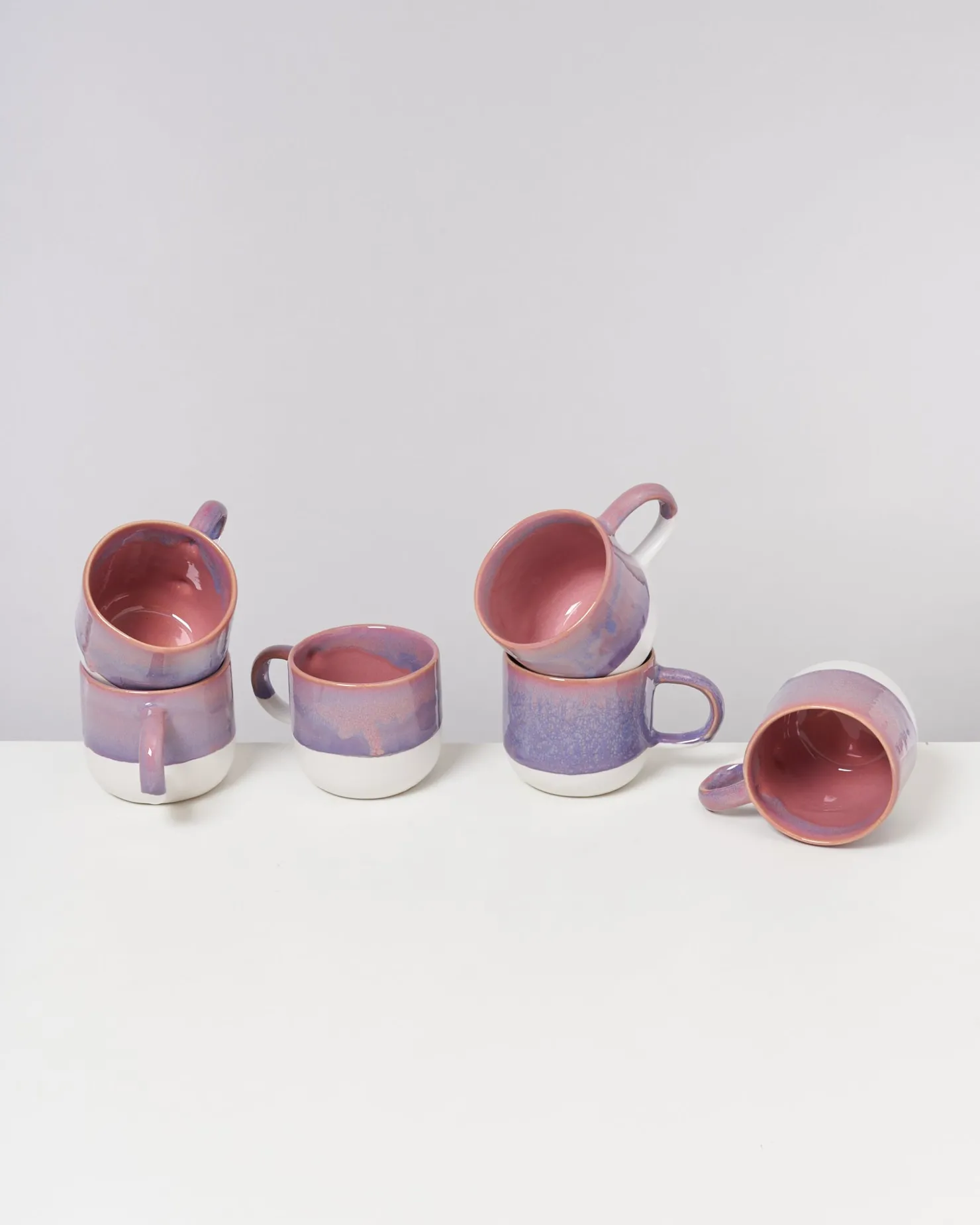 Motel a Miio Tassen-Sets^Coimbra - Set Of 6 Mugs Big Lilac Pink lila rosa