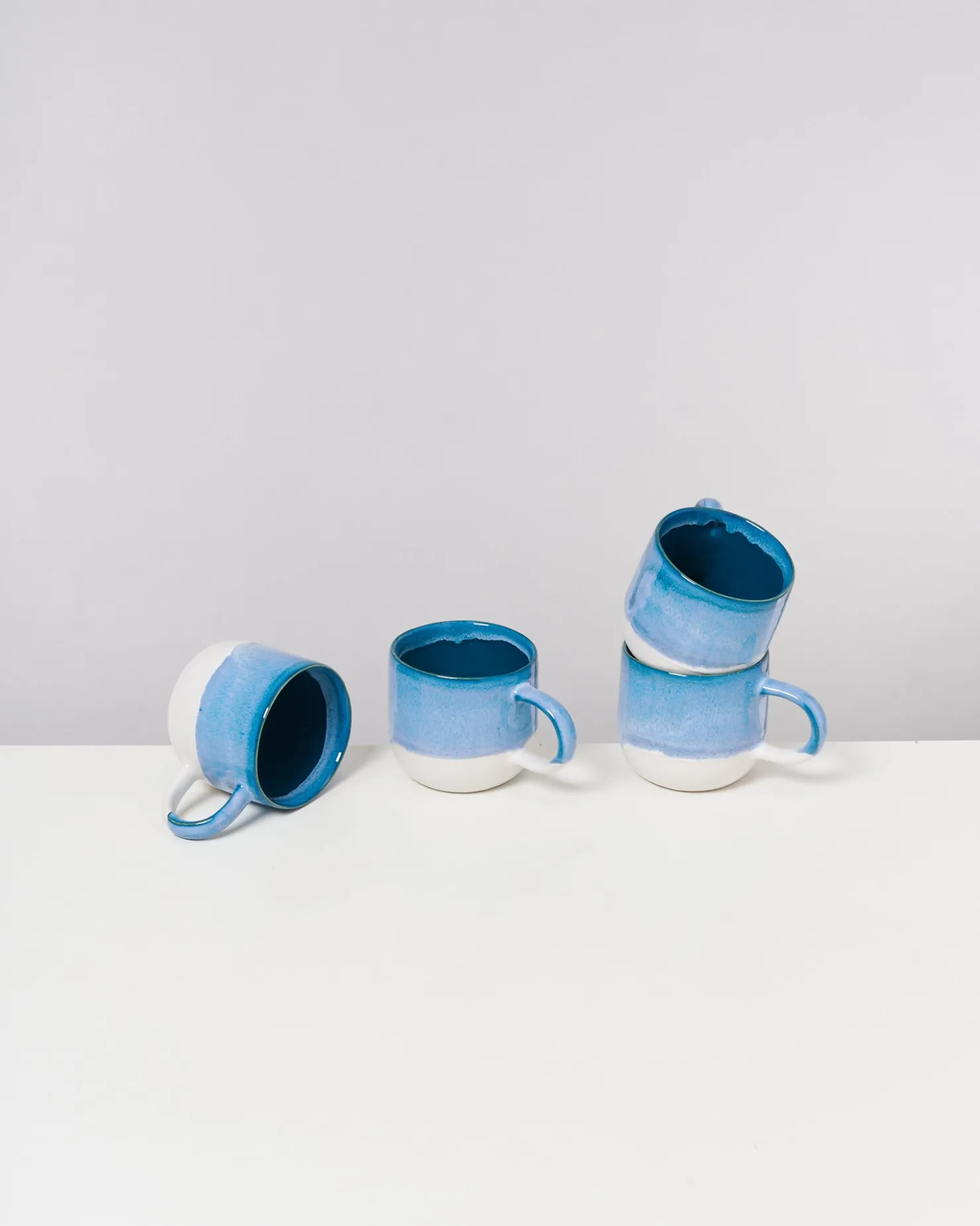 Motel a Miio Tassen-Sets^Coimbra - Set Of 4 Mugs Big Turquoise türkis