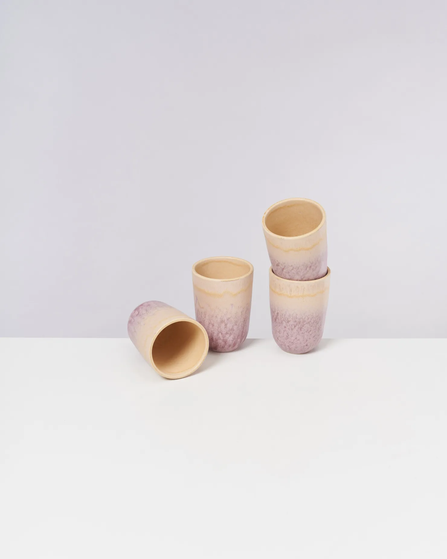 Motel a Miio Große Becher | Becher-Sets^Copa Alto - Set Of 4 Cups Big Pastel Rose pastellrosé