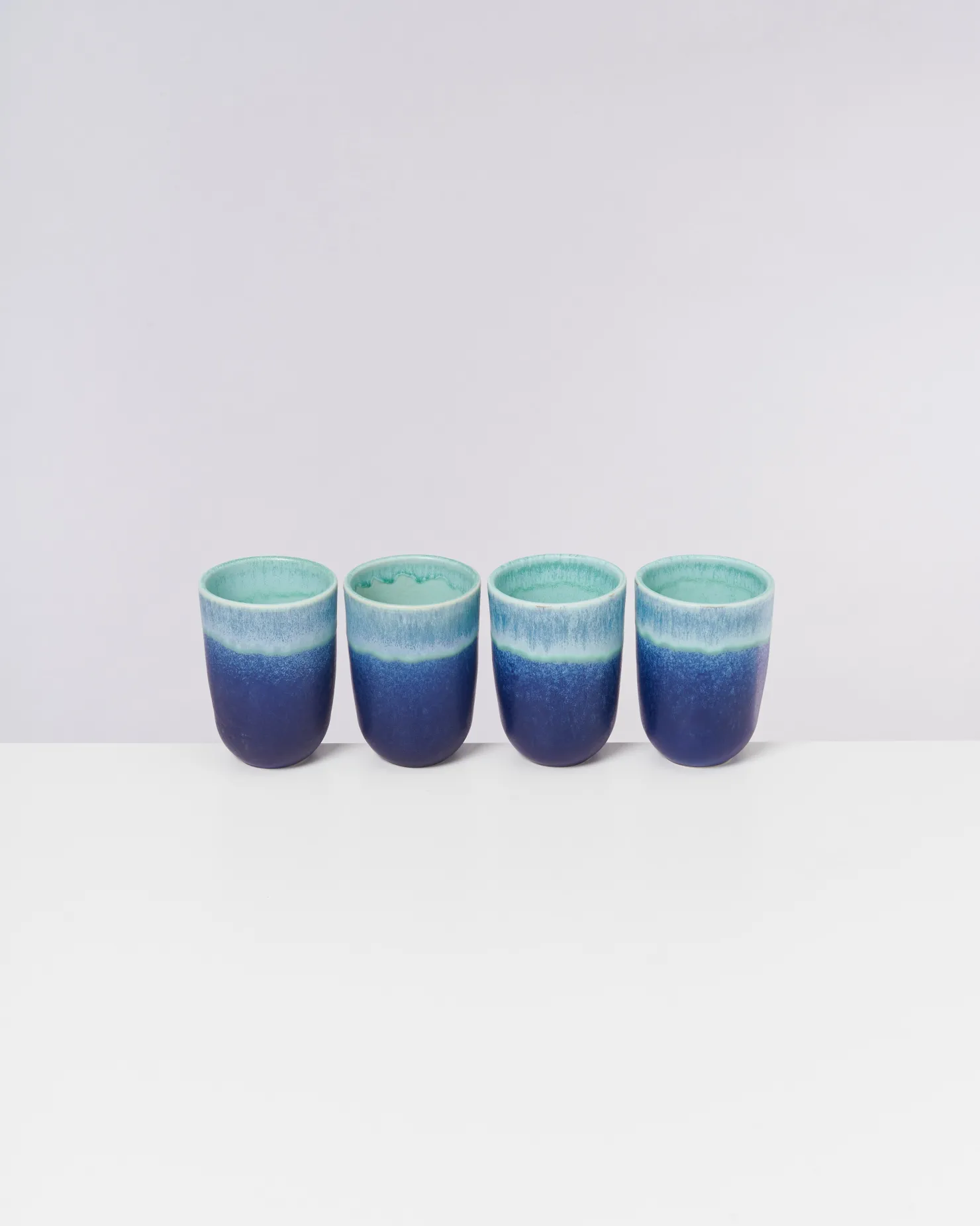 Motel a Miio Große Becher | Becher-Sets^Copa Alto - Set Of 4 Cups Big Turquoise türkis