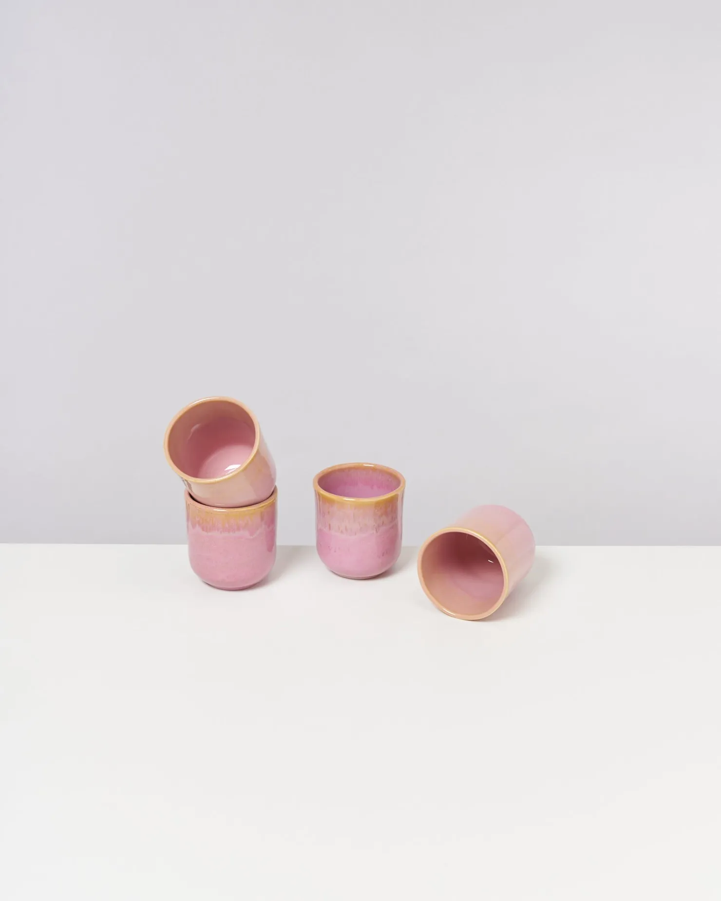 Motel a Miio Becher-Sets^Copa Alto - Set Of 4 Cups Small Yellow Rose gelb rosé