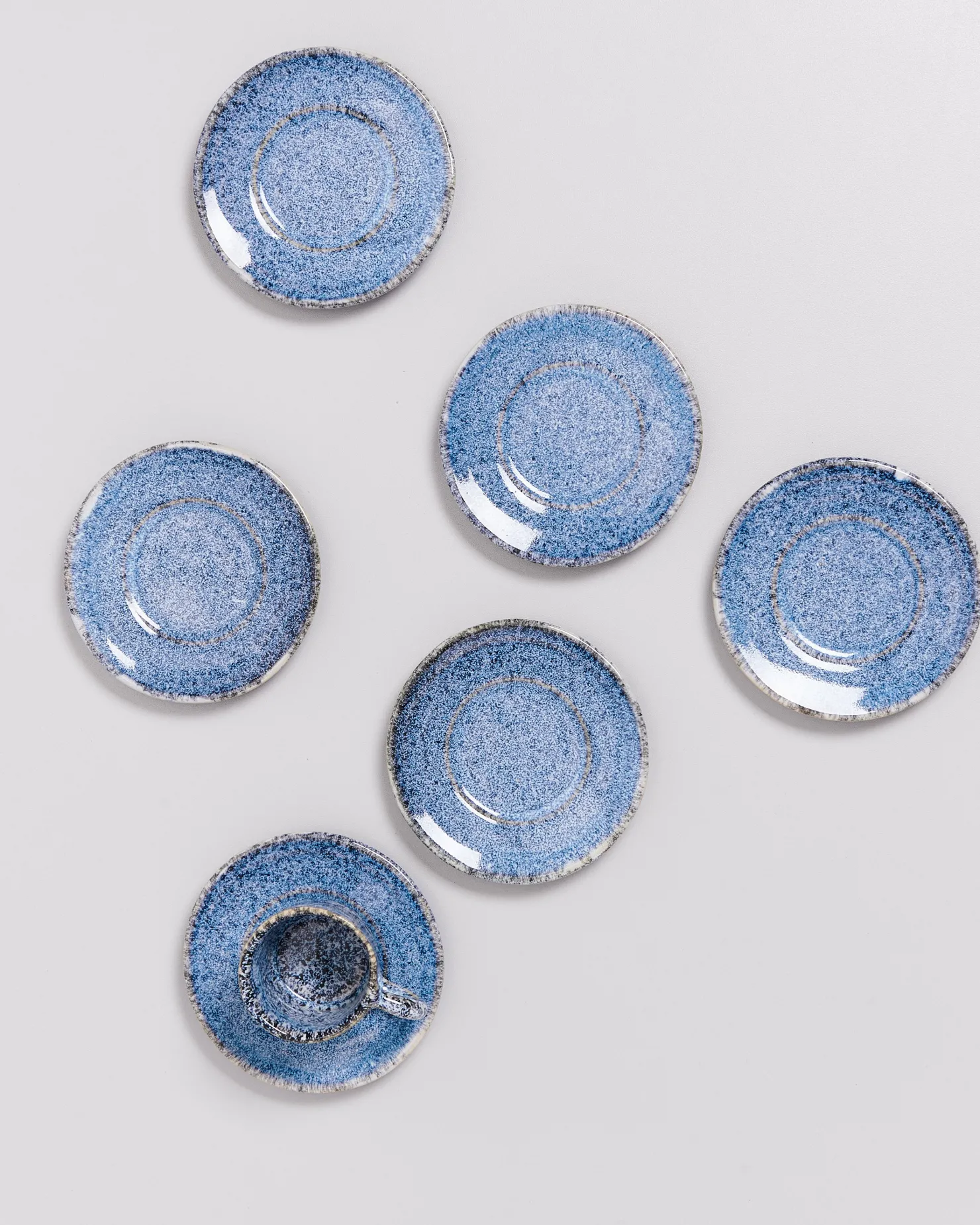 cordoama__espresso_saucer_blue_speckled_2.webp Motel a Miio Untertassen^Cordoama - Espresso Saucer Blue Speckled speckled blue