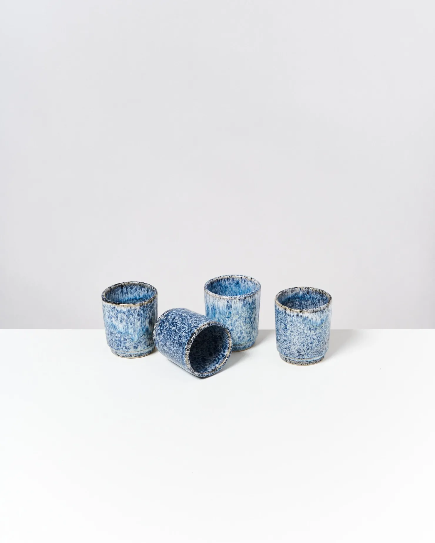 Motel a Miio Becher-Sets^Cordoama - Set Of 4 Cups Blue Speckled speckled blue