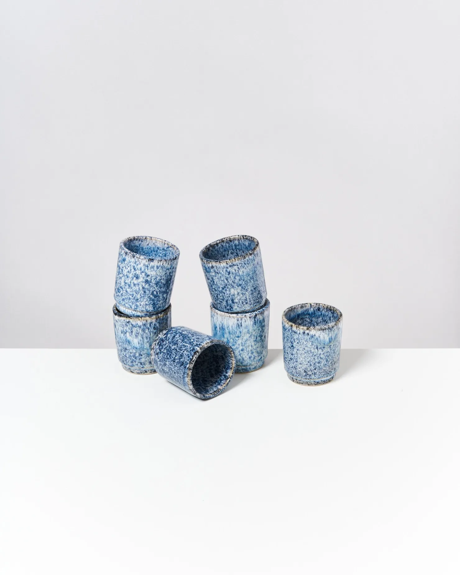 cordoama__set_of__cups_small_blue_speckled_2-1.webp Motel a Miio Becher-Sets^Cordoama - Set Of 6 Cups Small Blue Speckled speckled blue
