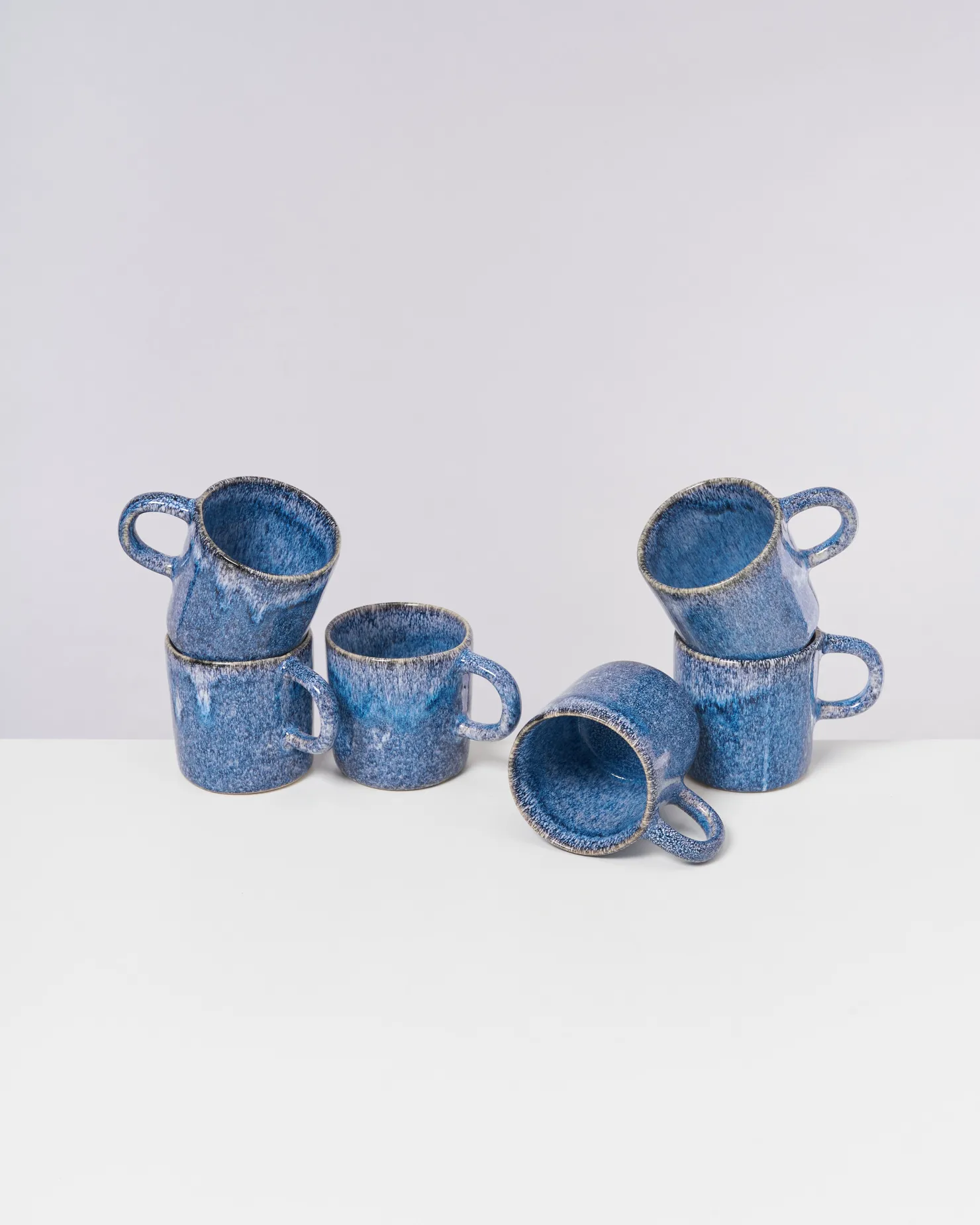 cordoama__set_of__mugs_big_blue_speckled_2-1.webp Motel a Miio Tassen-Sets^Cordoama - Set Of 6 Mugs Big Blue Speckled speckled blue