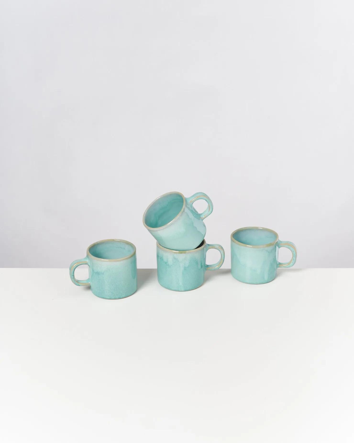 Motel a Miio Tassen-Sets^Cordoama - Set Of 4 Mugs Small mint