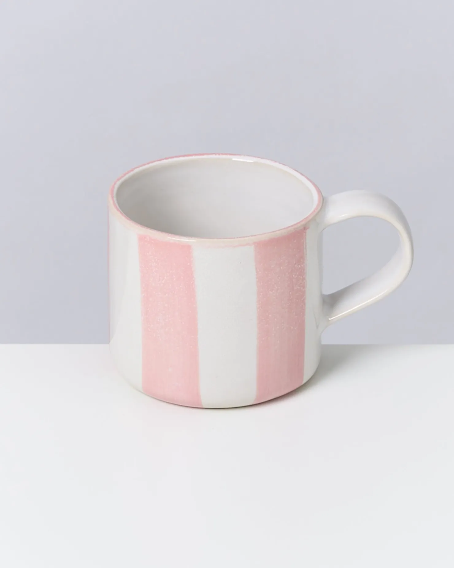 Motel a Miio Große Tassen^Costeira Nódoa Tasse Gestreift rosa weiß