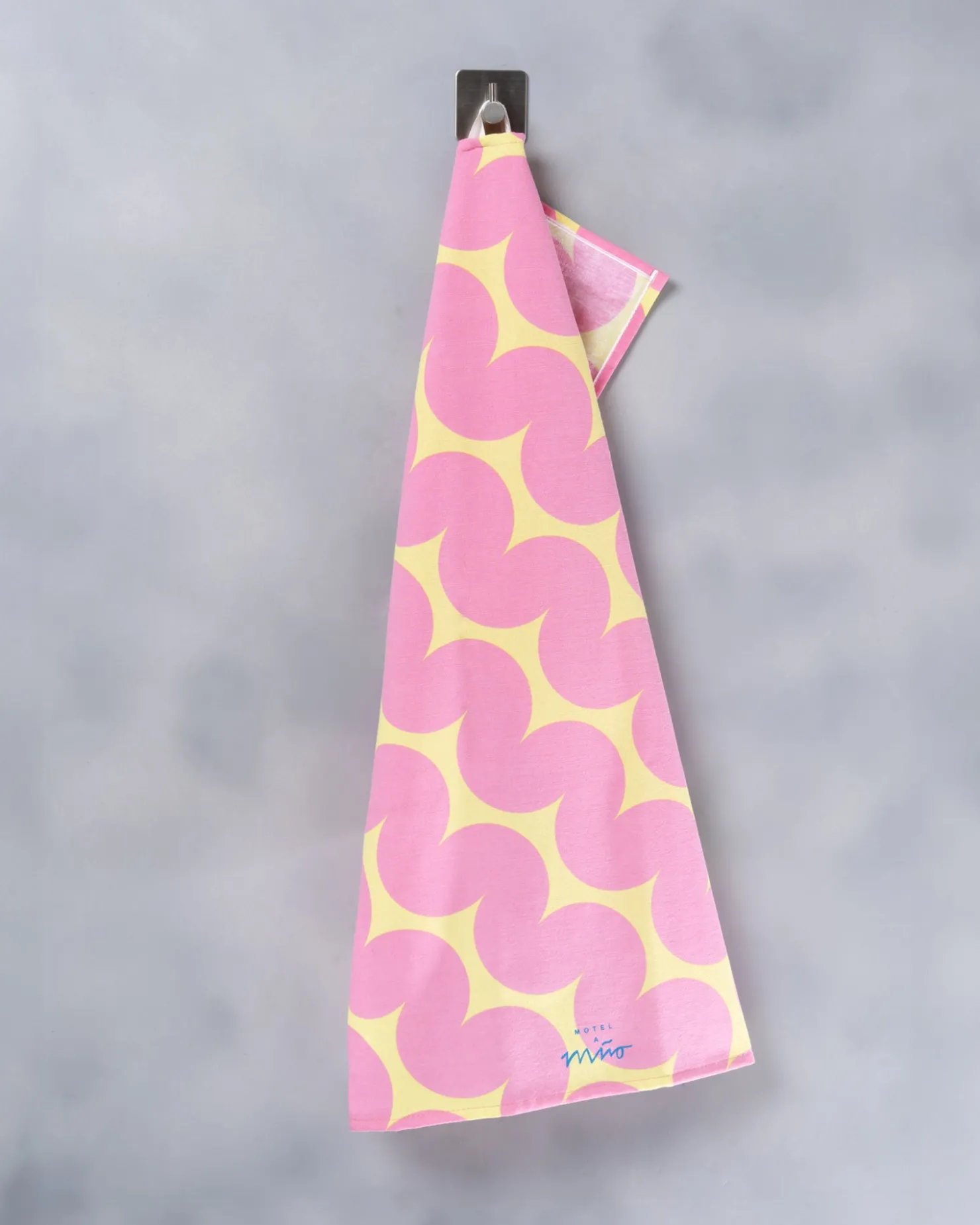 Motel a Miio Geschirrtücher^Dishtowel Pink Yellow rosa gelb