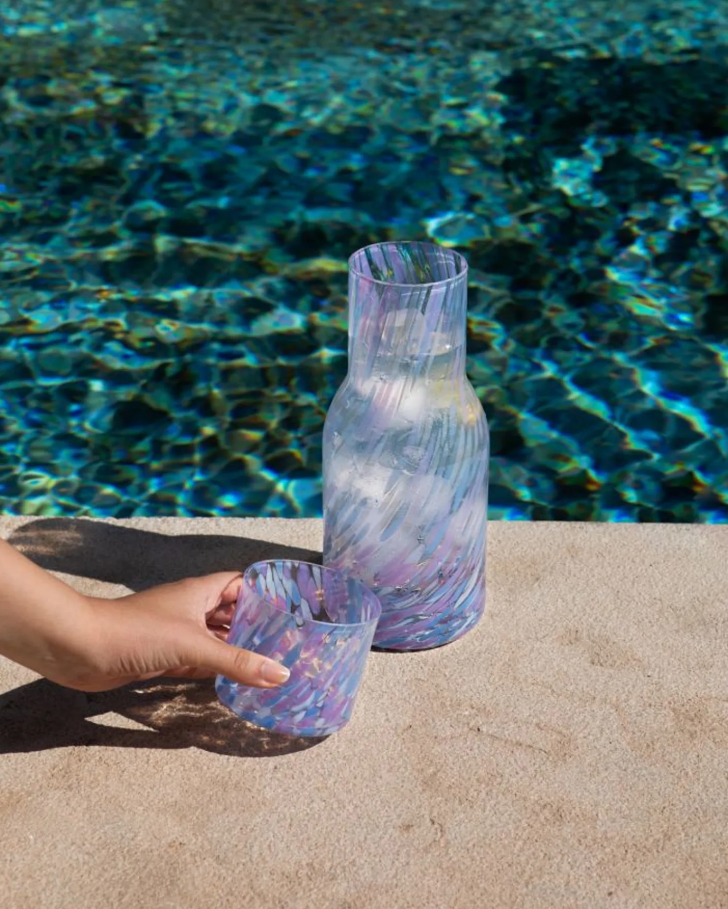 joia__glass_small_drops_blue_lilac_3.webp Motel a Miio Kleine Gläser^Joia - Glass Small Drops Blue Lilac blau lila