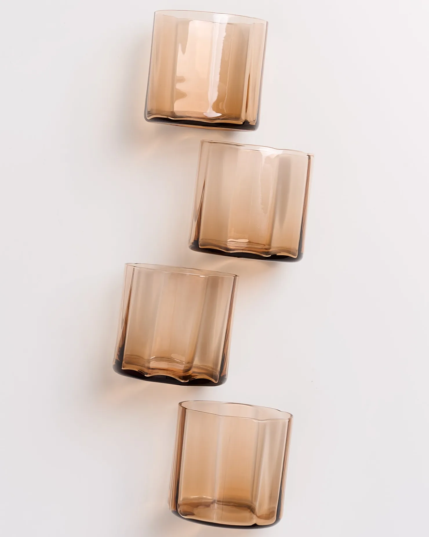 joia__set_of__glasses_flower_bronze_4.webp Motel a Miio Kleine Gläser | Gläser Sets %^Joia - Set Of 4 Glasses Flower bronze