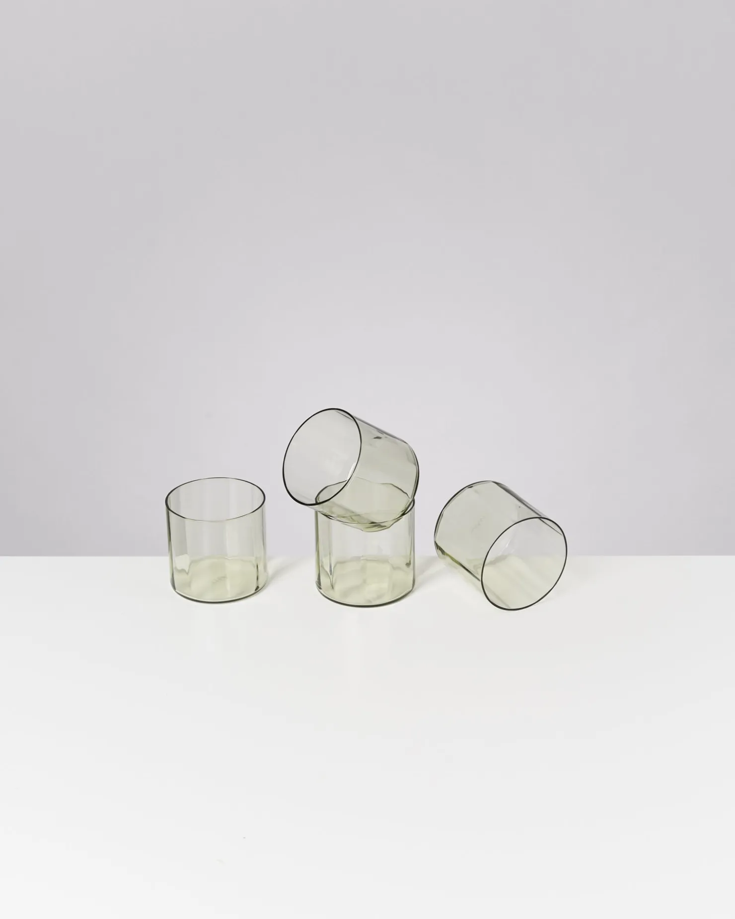 Motel a Miio Kleine Gläser | Gläser Sets %^Joia - Set Of 4 Glasses Flower Emerald smaragd