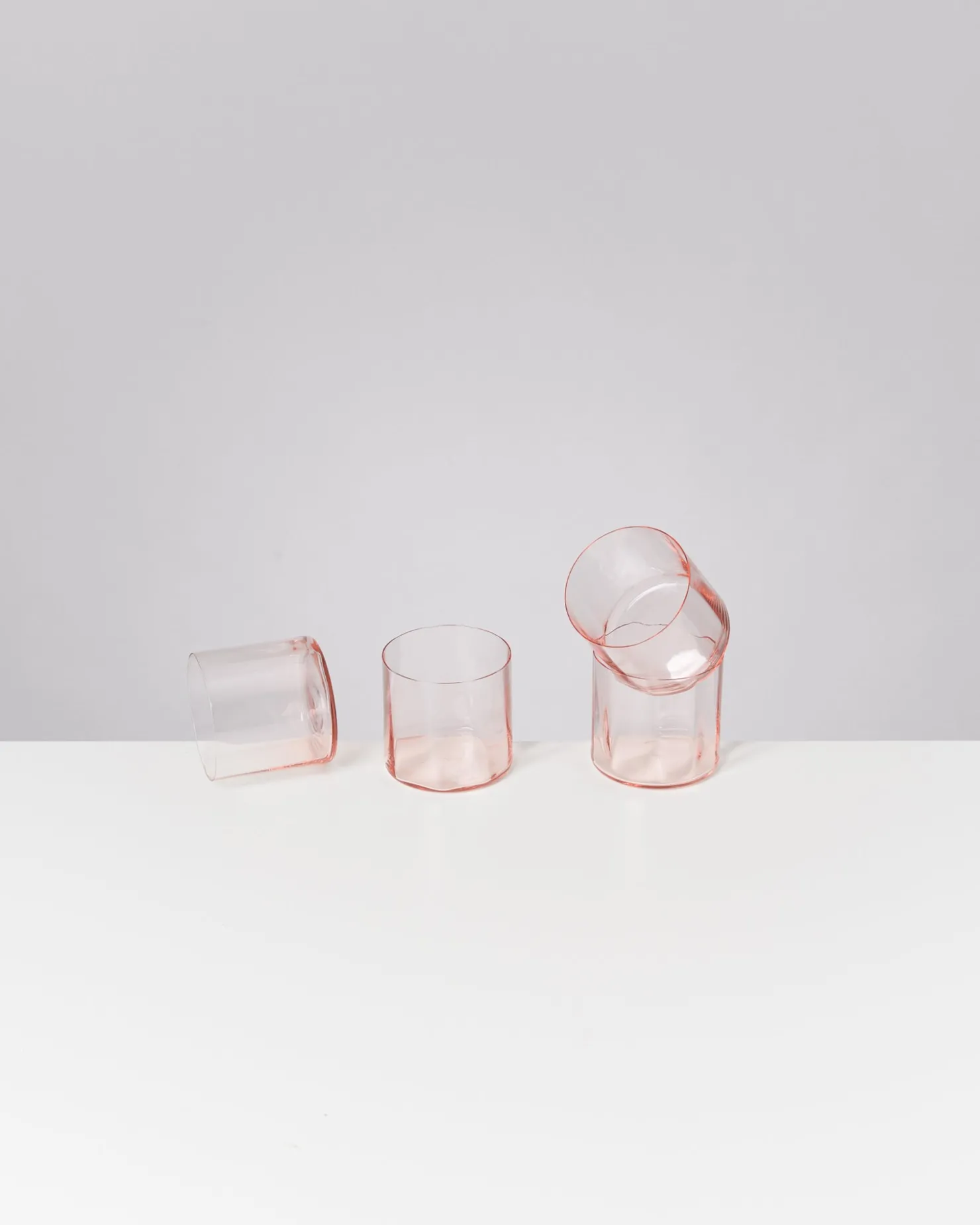 Motel a Miio Kleine Gläser | Gläser Sets %^Joia - Set Of 4 Glasses Flower pink opal