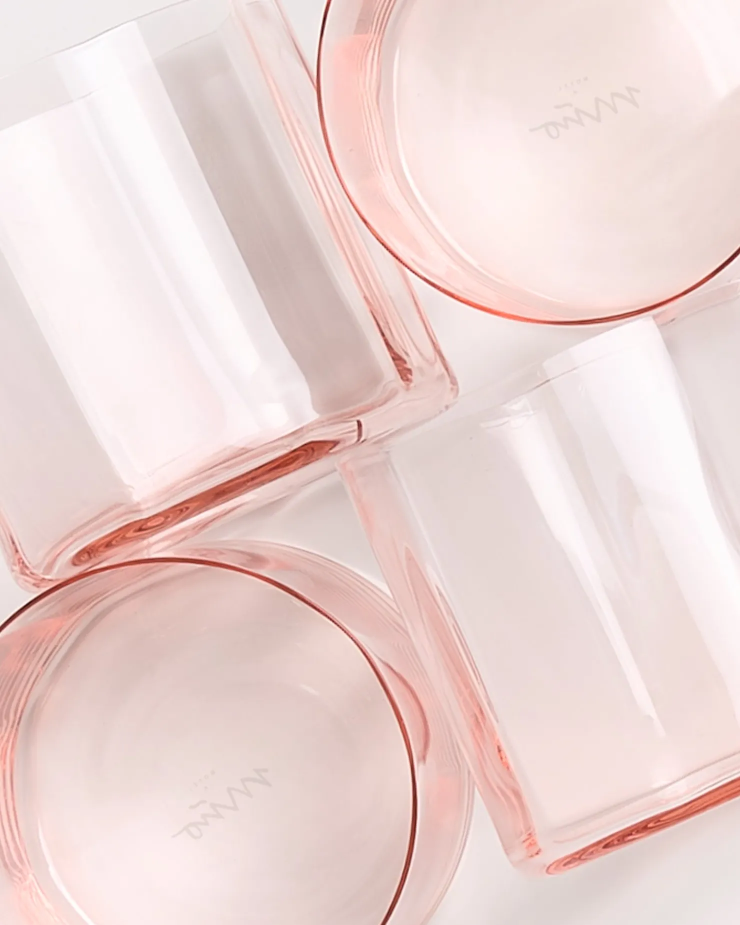 joia__set_of__glasses_flower_pink_opal_2.webp Motel a Miio Kleine Gläser | Gläser Sets %^Joia - Set Of 4 Glasses Flower pink opal