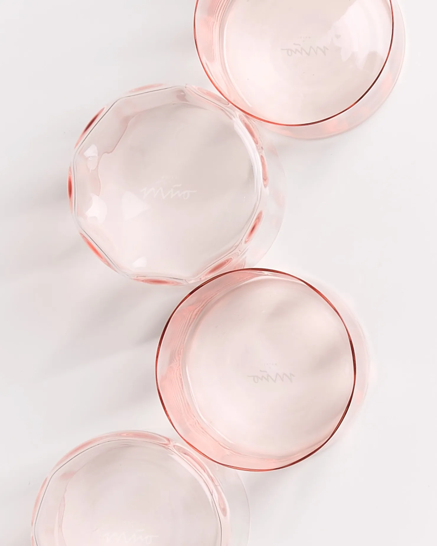 joia__set_of__glasses_flower_pink_opal_4.webp Motel a Miio Kleine Gläser | Gläser Sets %^Joia - Set Of 4 Glasses Flower pink opal