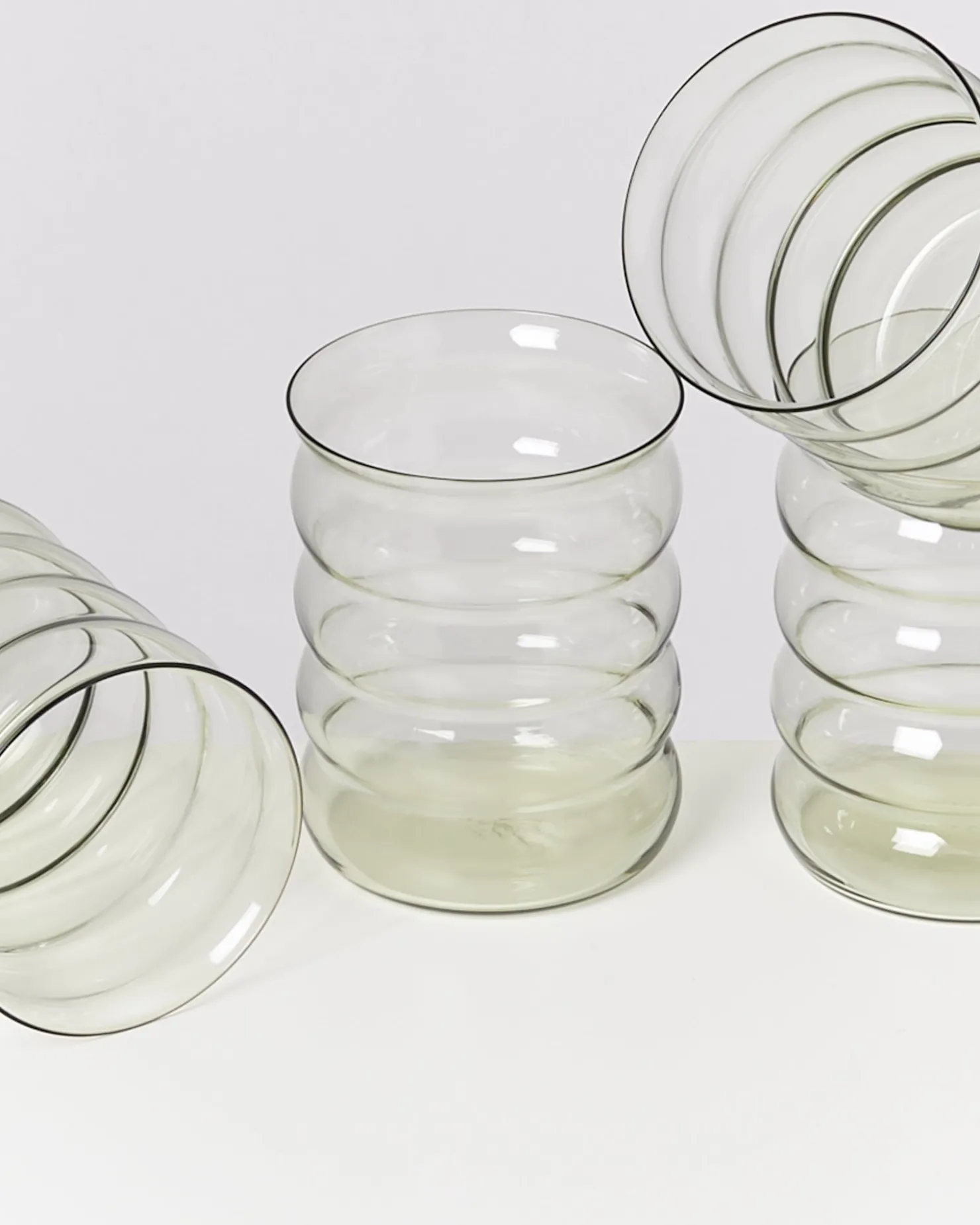 joia__set_of__glasses_large_bubble_emerald_5-1.webp Motel a Miio Große Gläser | Gläser Sets %^Joia - Set Of 4 Glasses Large Bubble Emerald smaragd