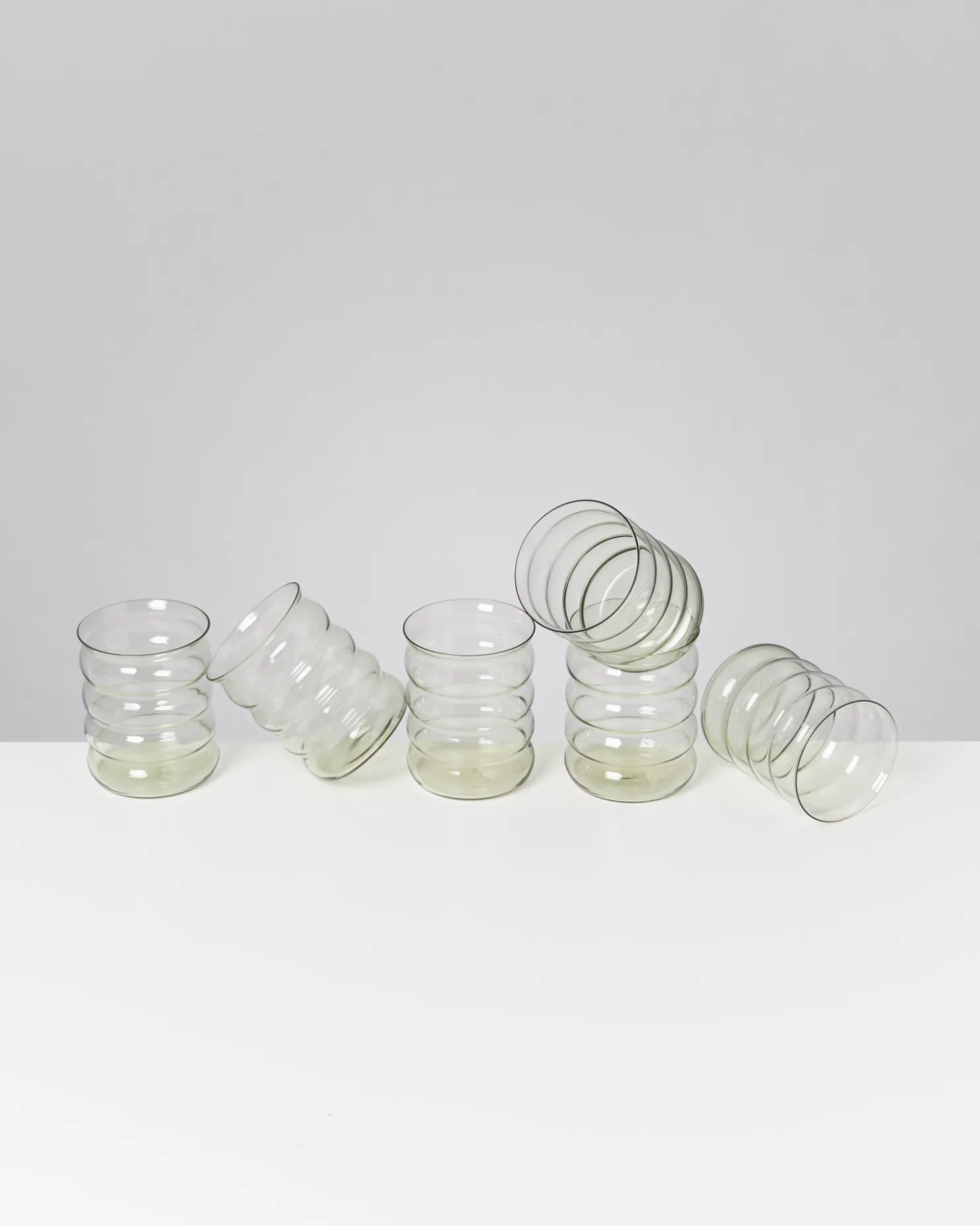 joia__set_of__glasses_large_bubble_emerald_5.webp Motel a Miio Große Gläser | Gläser Sets %^Joia - Set Of 6 Glasses Large Bubble Emerald smaragd