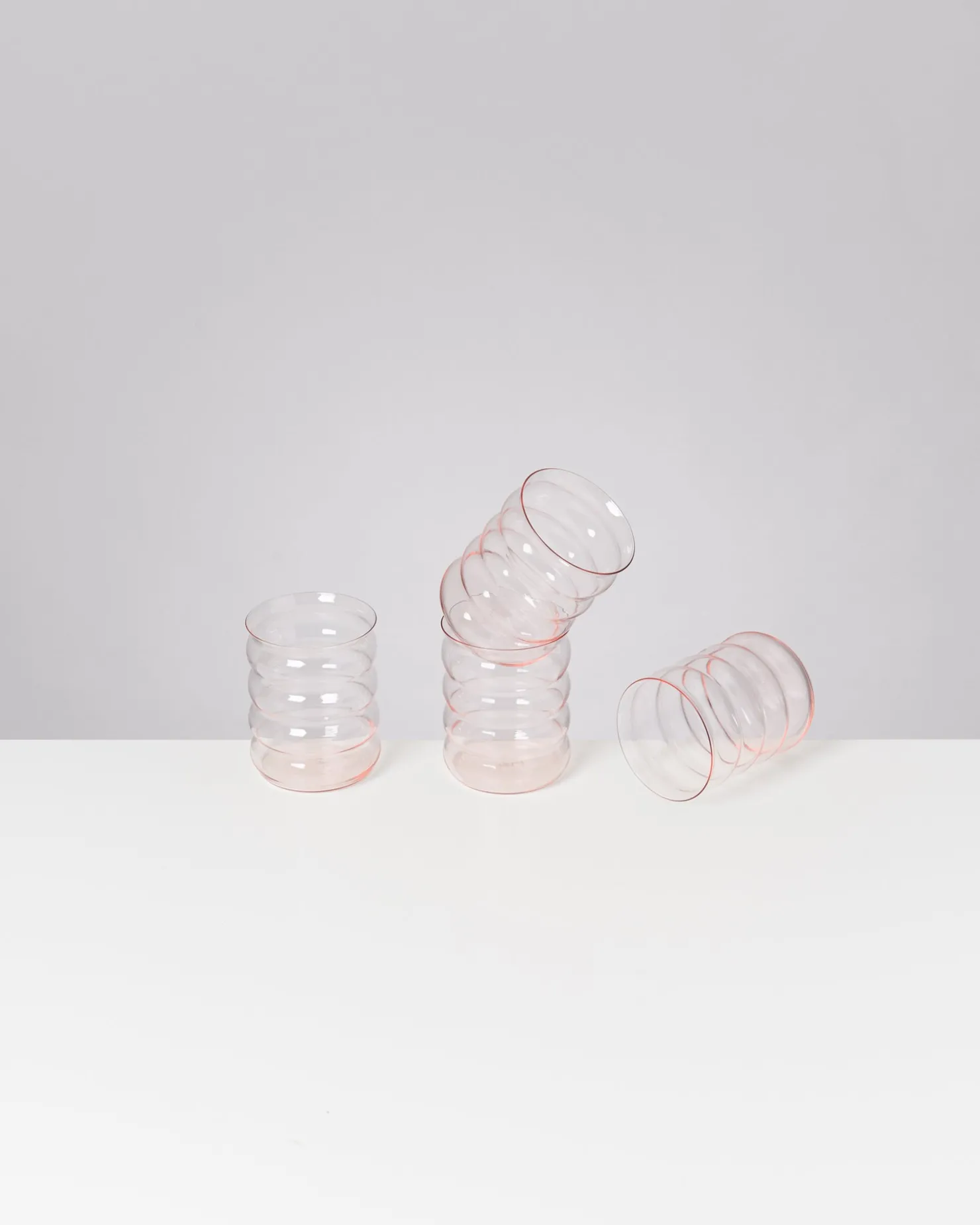 Motel a Miio Große Gläser | Gläser Sets %^Joia - Set Of 4 Glasses Large Bubble pink opal
