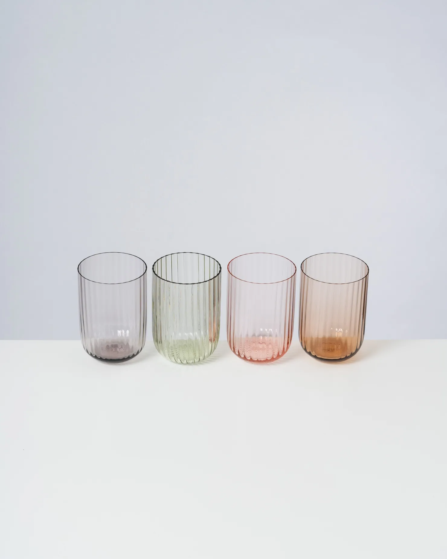 Motel a Miio Große Gläser | Gläser Sets %^Joia - Set Of 4 Glasses Riffled mix