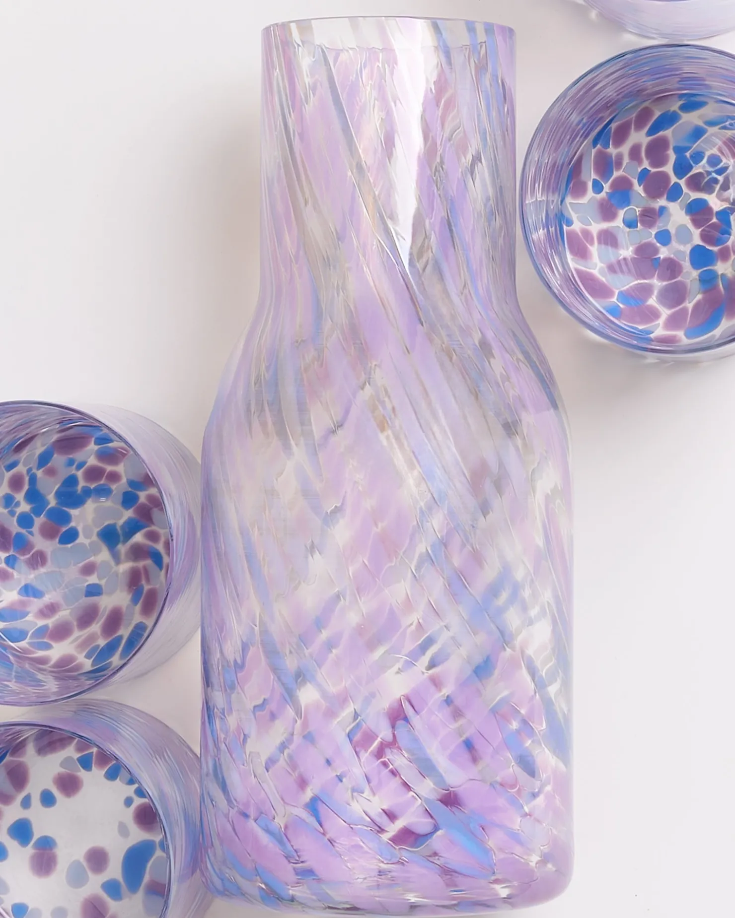 joia_drops__set_of__pieces_big_blue_lilac_2.webp Motel a Miio Glaskaraffen^Joia Drops - Set Of 5 Pieces Big Blue Lilac blau lila