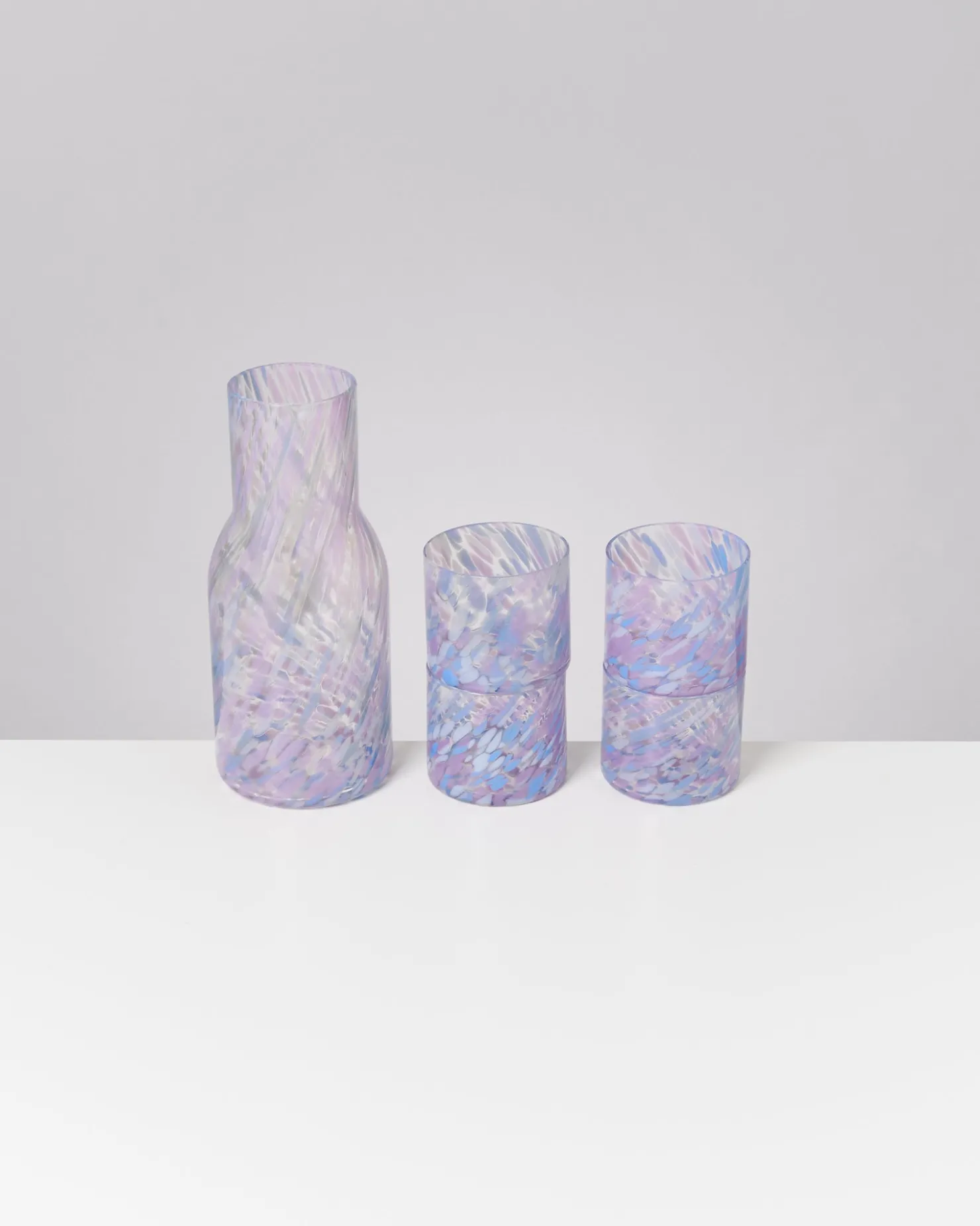 Motel a Miio Glaskaraffen^Joia Drops - Set Of 5 Pieces Small Blue Lilac blau lila