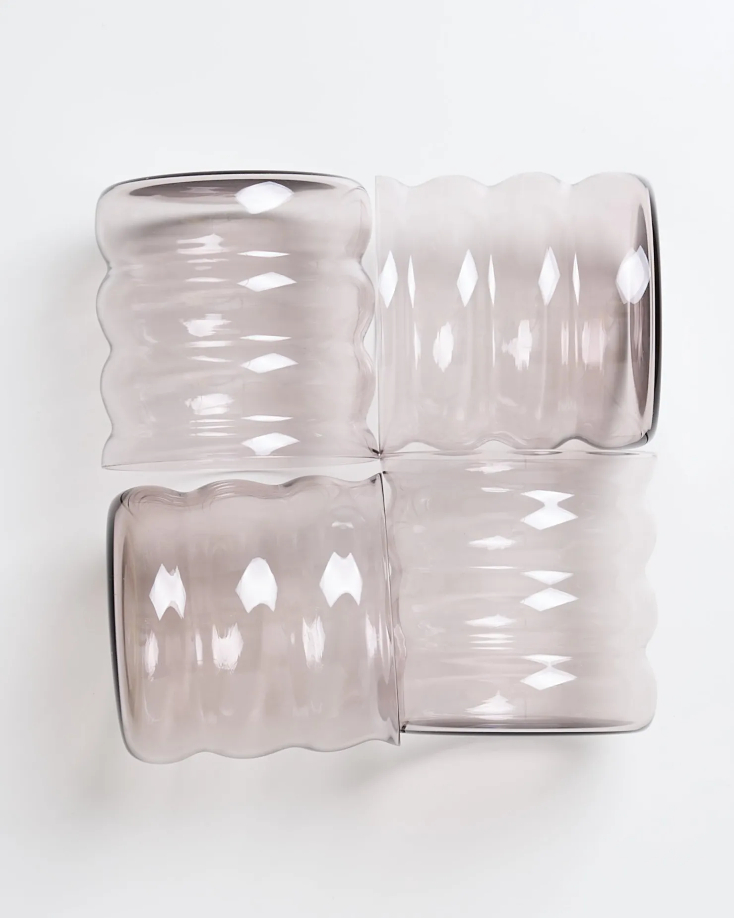 joia_er_set_glas_bubble_amethist_3-1.webp Motel a Miio Kleine Gläser | Gläser Sets %^Joia 4er Set Glas Bubble amethist